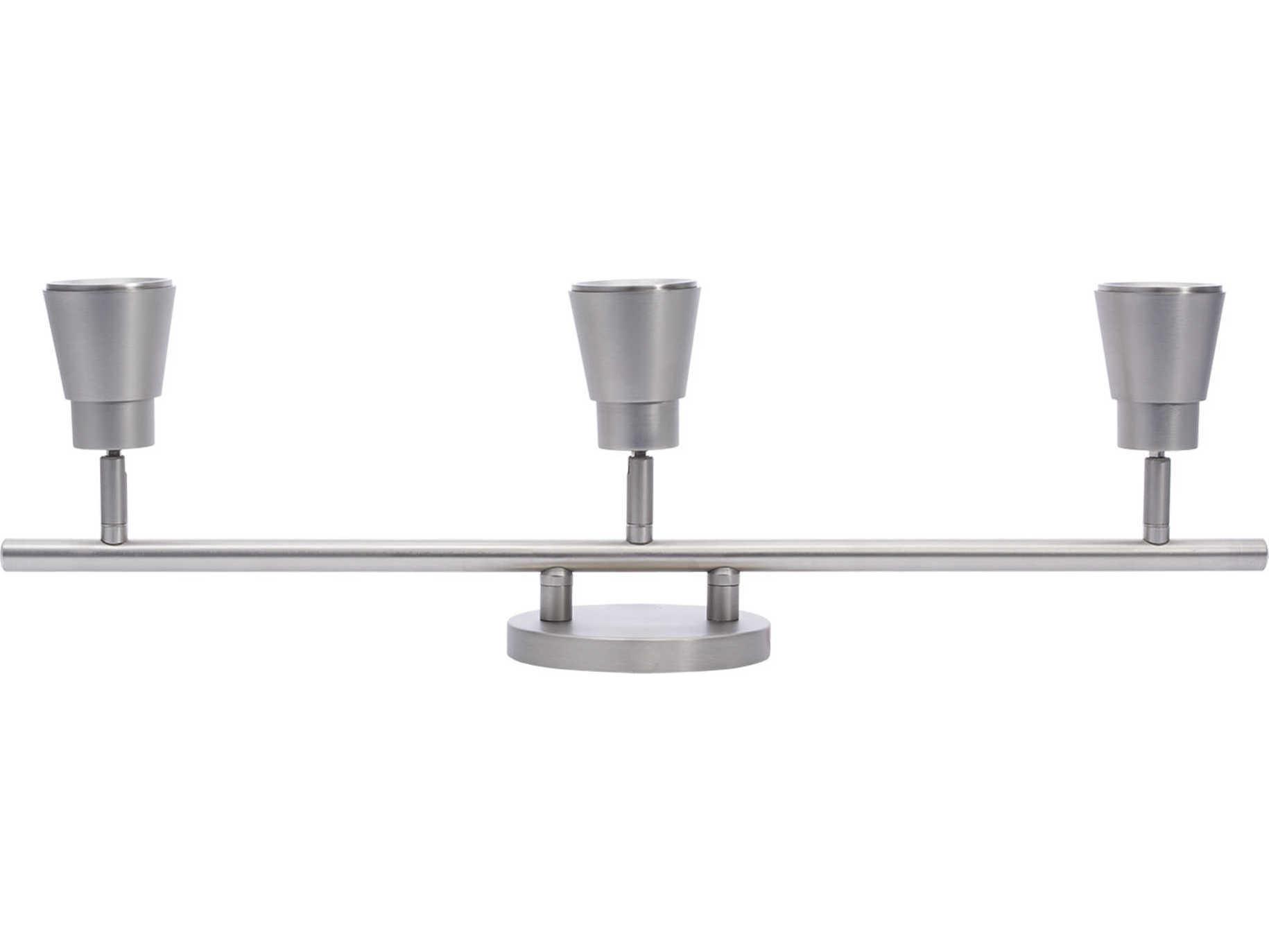 WAC Lighting Solo 3-Light Brushed Nickel LED Track & Rail Light