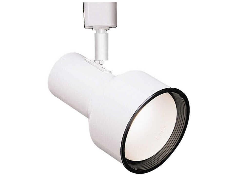 WAC Lighting Line Voltage 1-Light White Round Track Head