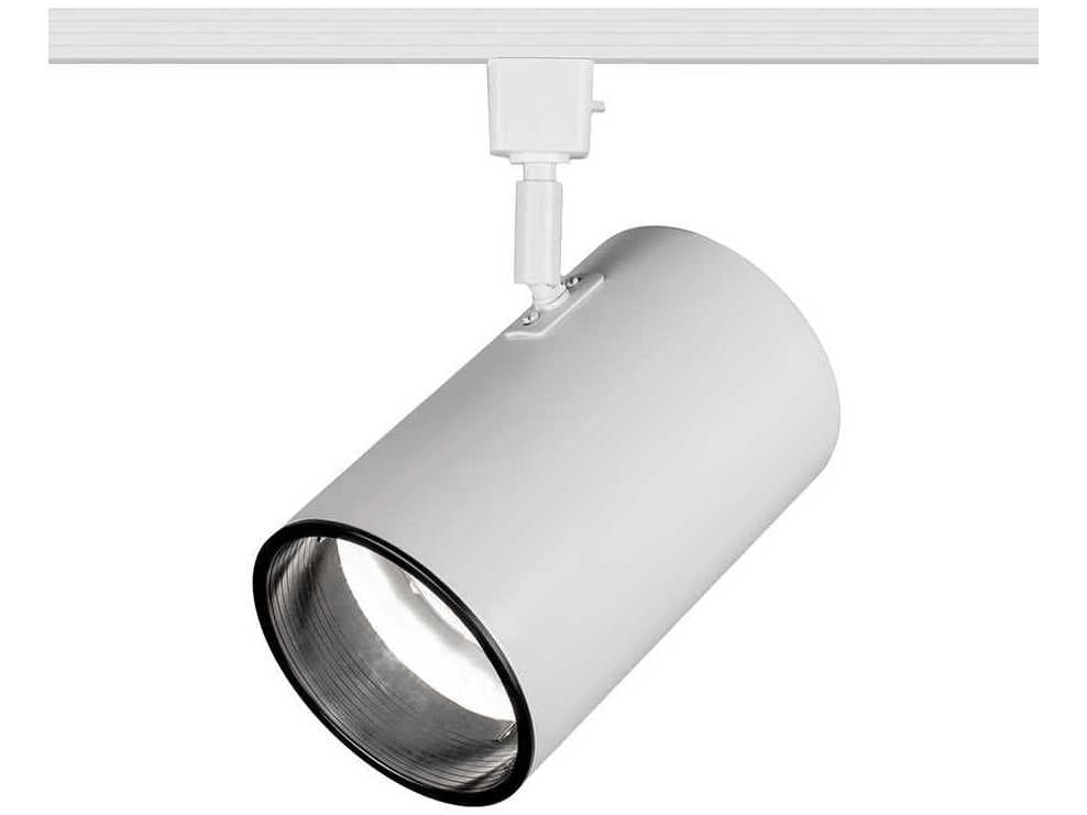 WAC Lighting Line Voltage 1-Light White Cylinder Track Head