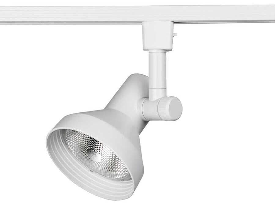 WAC Lighting Line Voltage 1-Light White Round Track Head