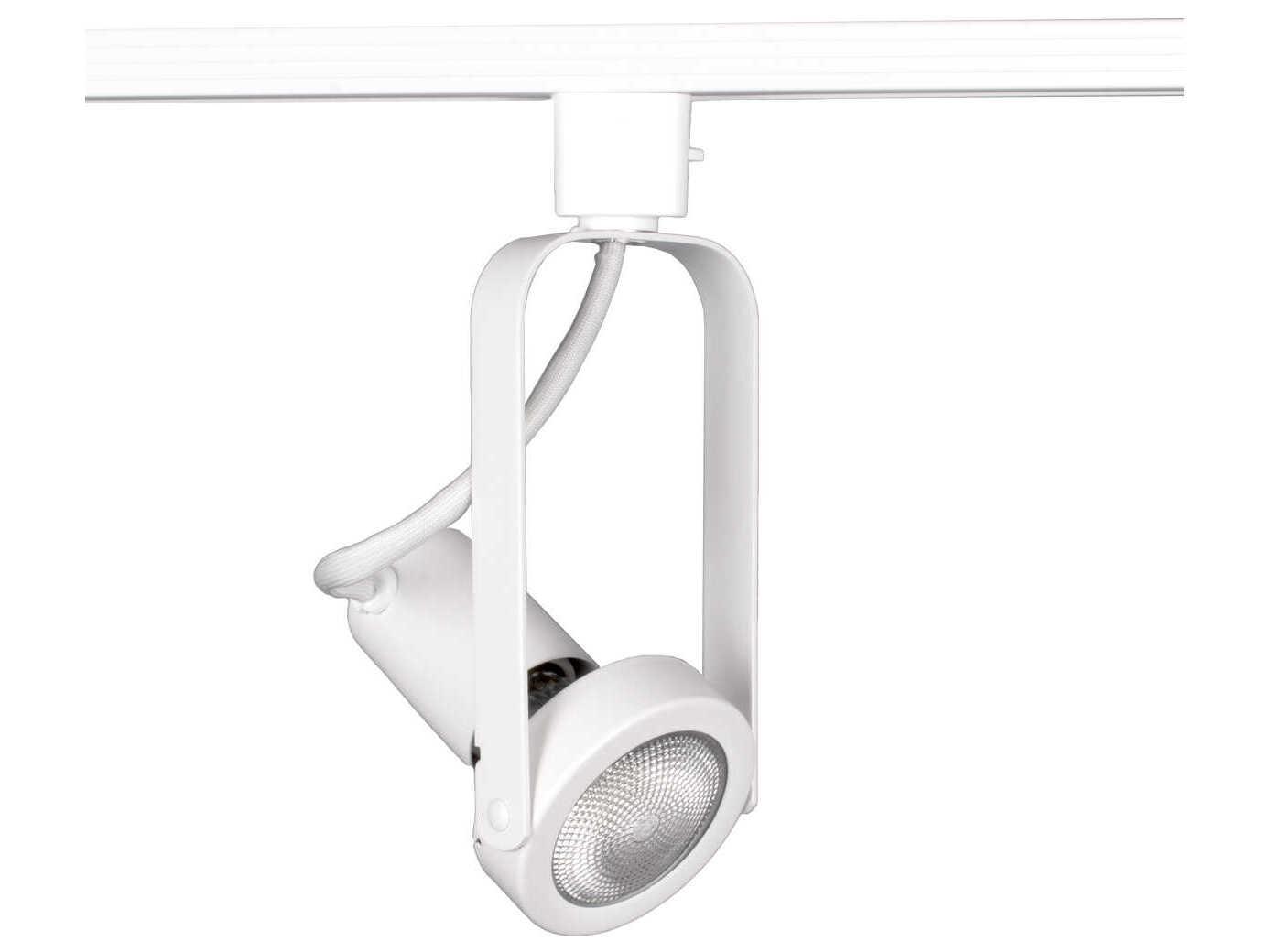 WAC Lighting Line Voltage 1-Light White Round Track Head