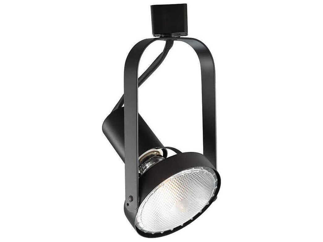 WAC Lighting Line Voltage 1-Light Black Round Track Head