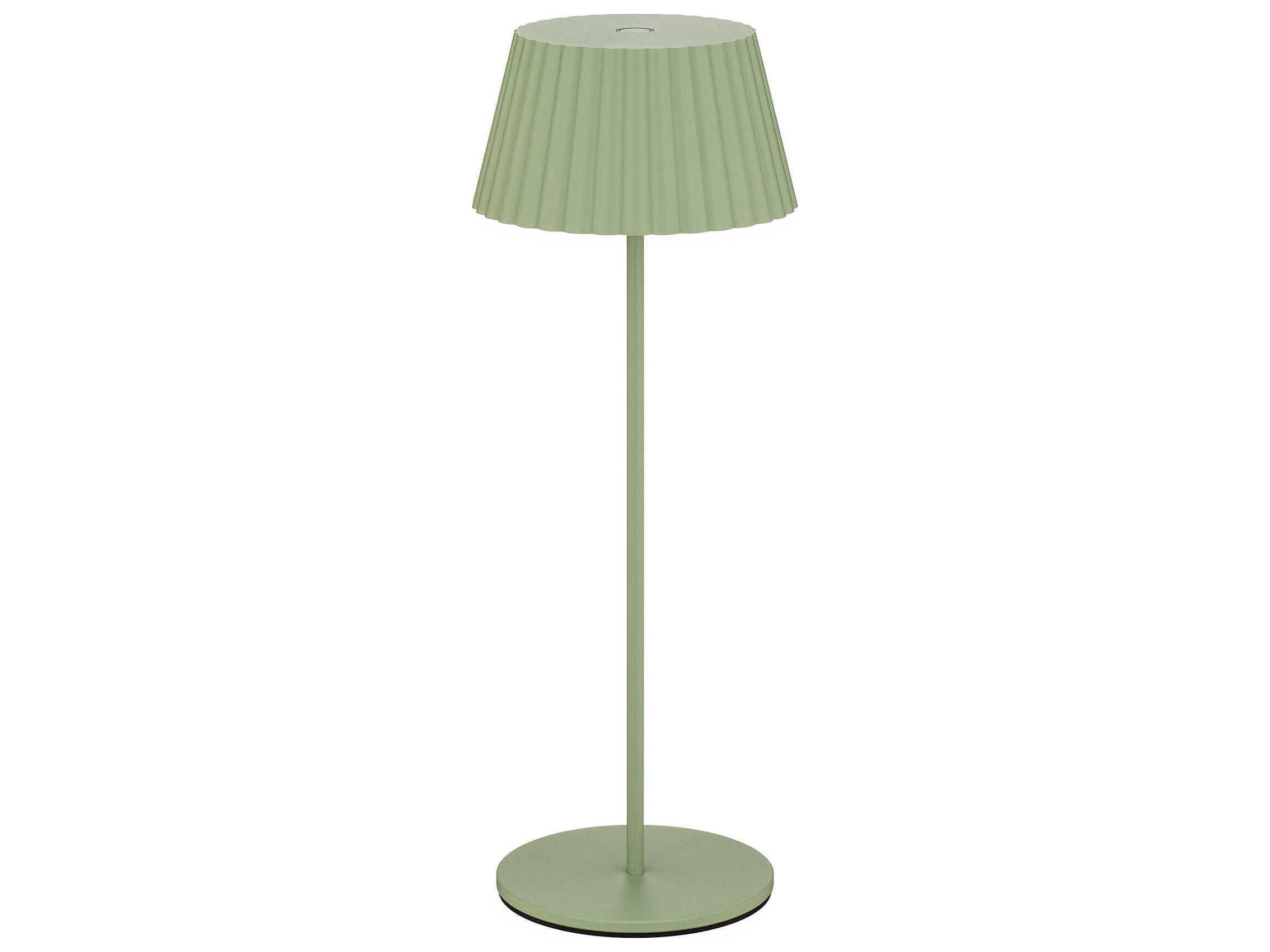 WAC Lighting Pleat Green Polycarbonate Table Lamp