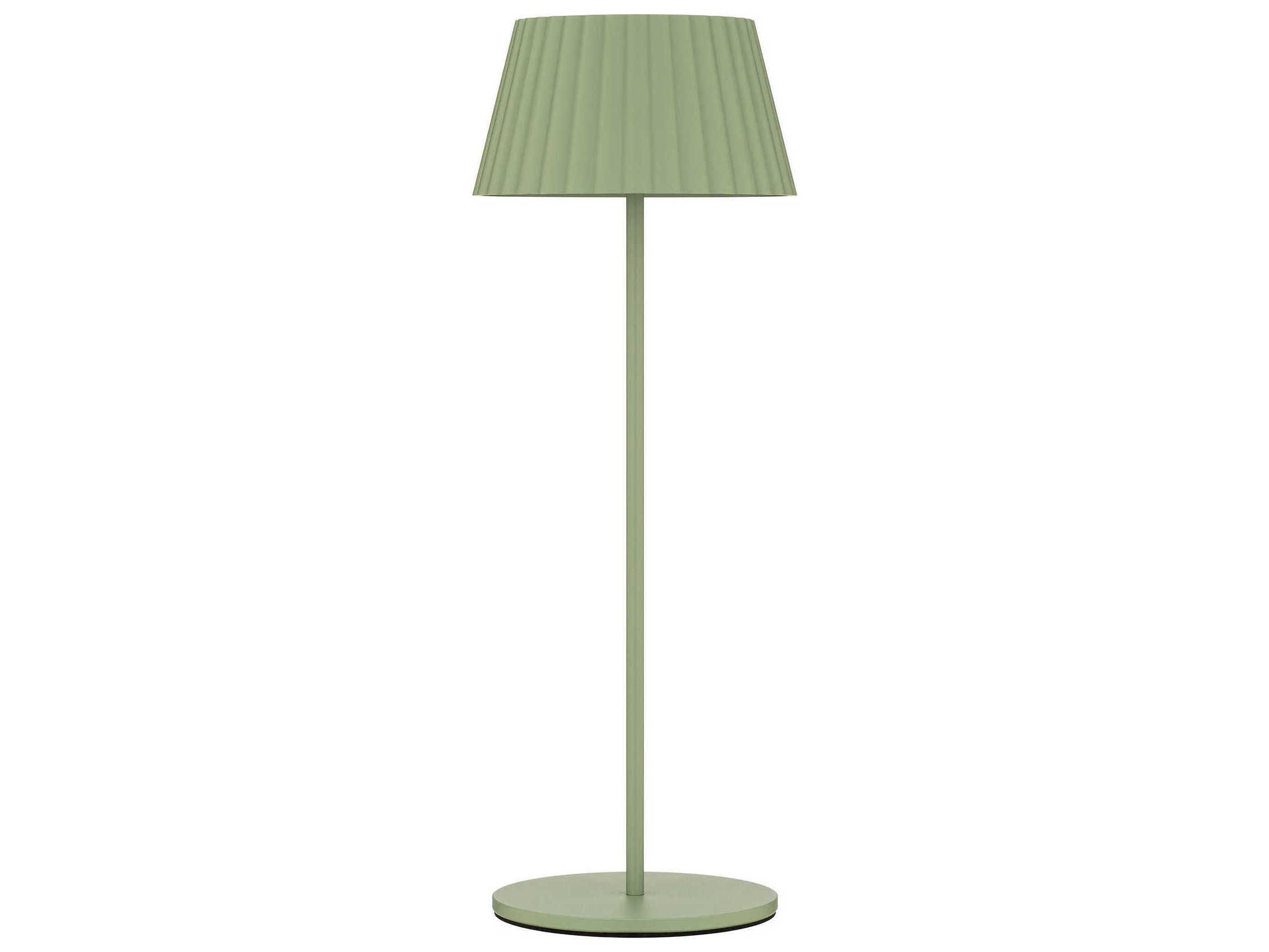 WAC Lighting Pleat Green Polycarbonate Table Lamp