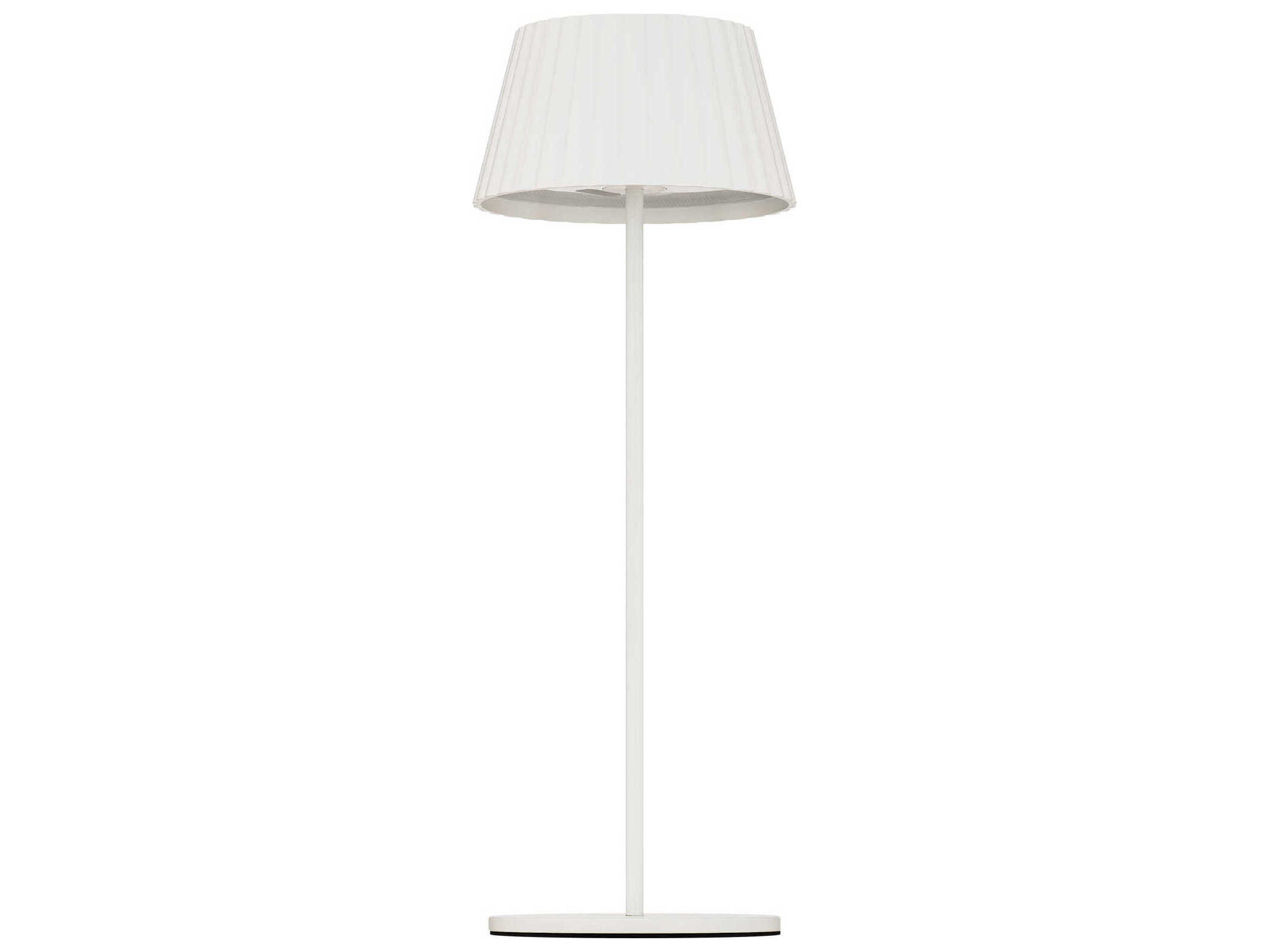 WAC Lighting Pleat White Polycarbonate Table Lamp