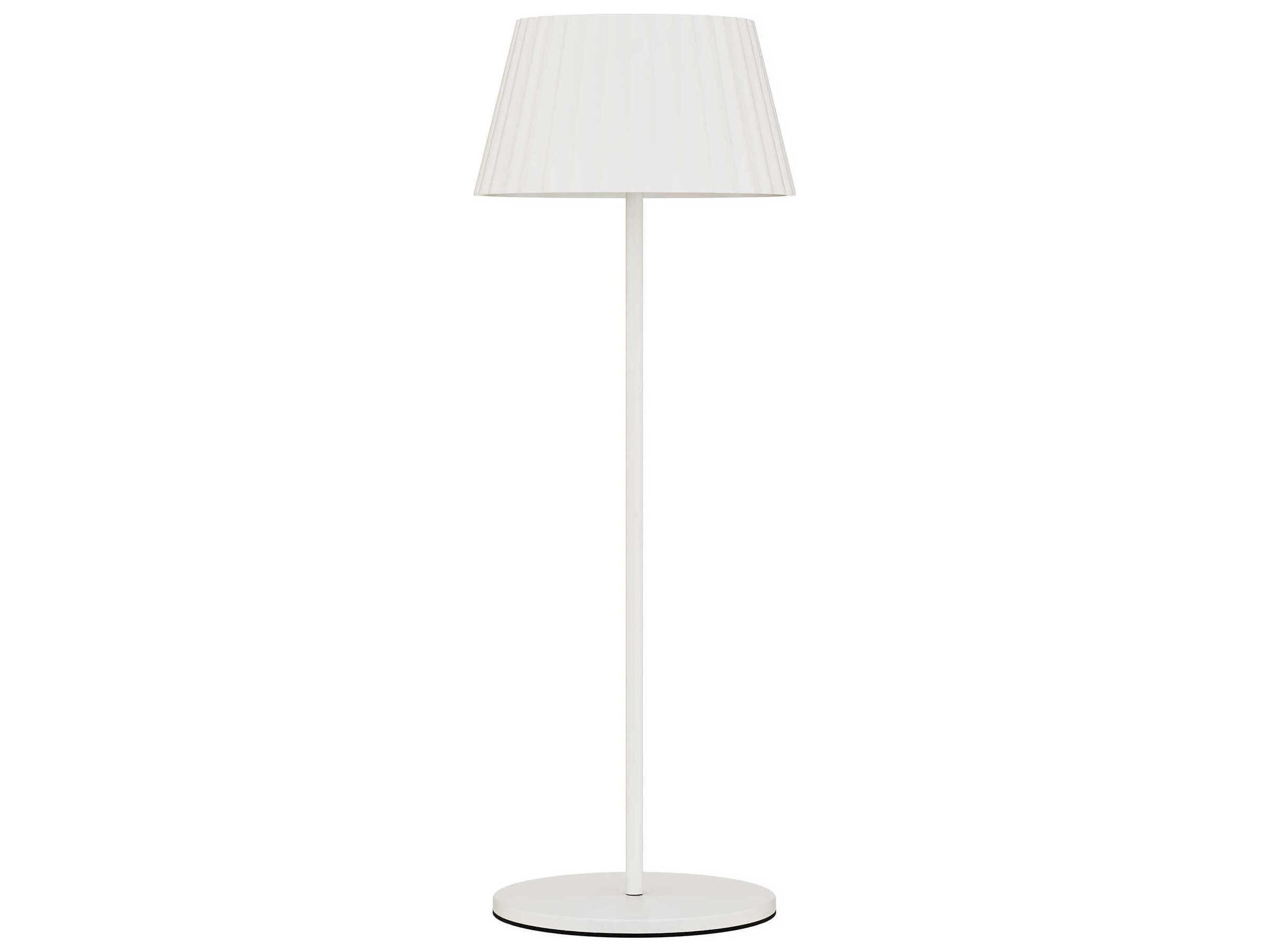 WAC Lighting Pleat White Polycarbonate Table Lamp