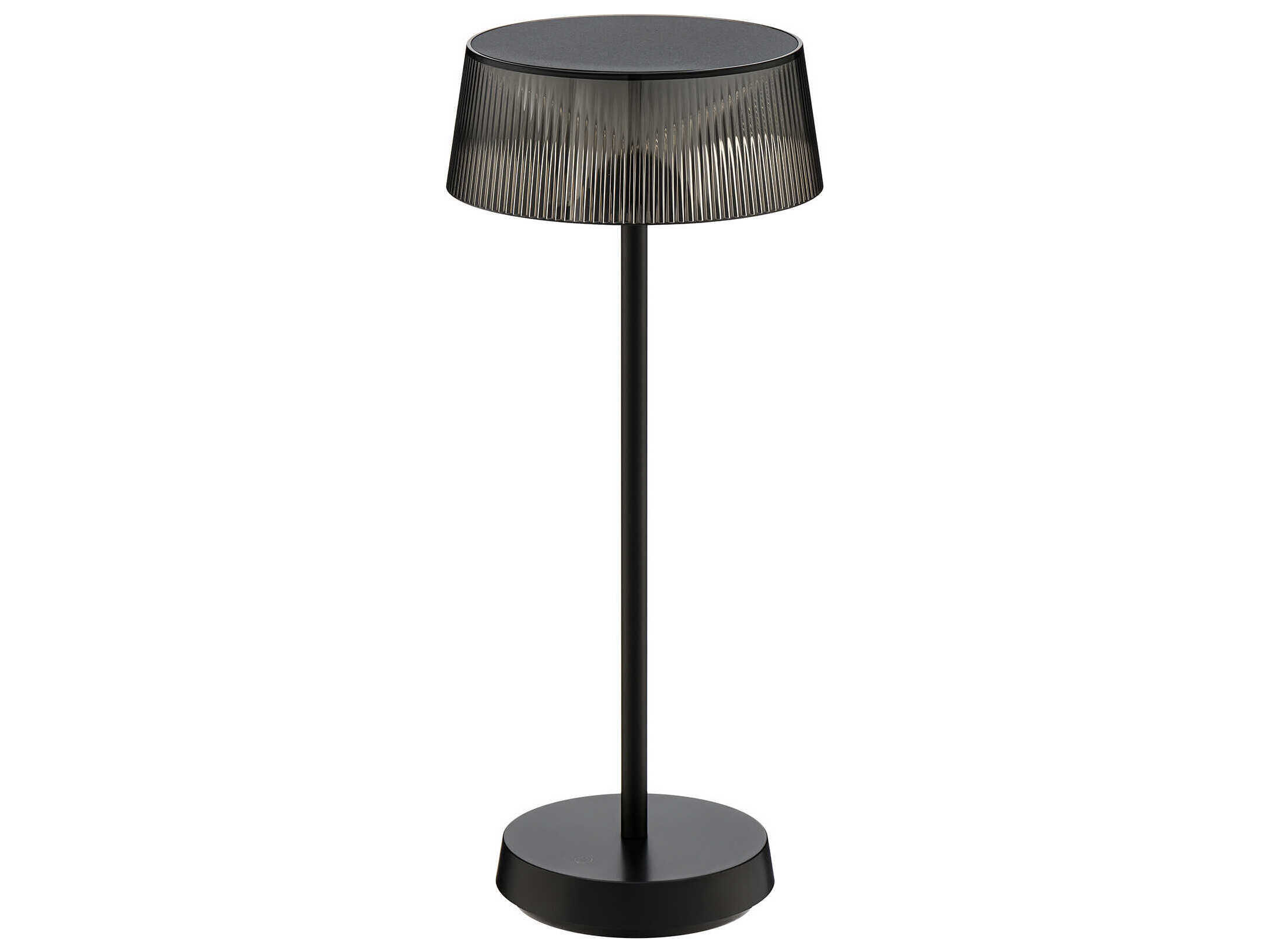 WAC Lighting Crystal Black Clear Polycarbonate Table Lamp