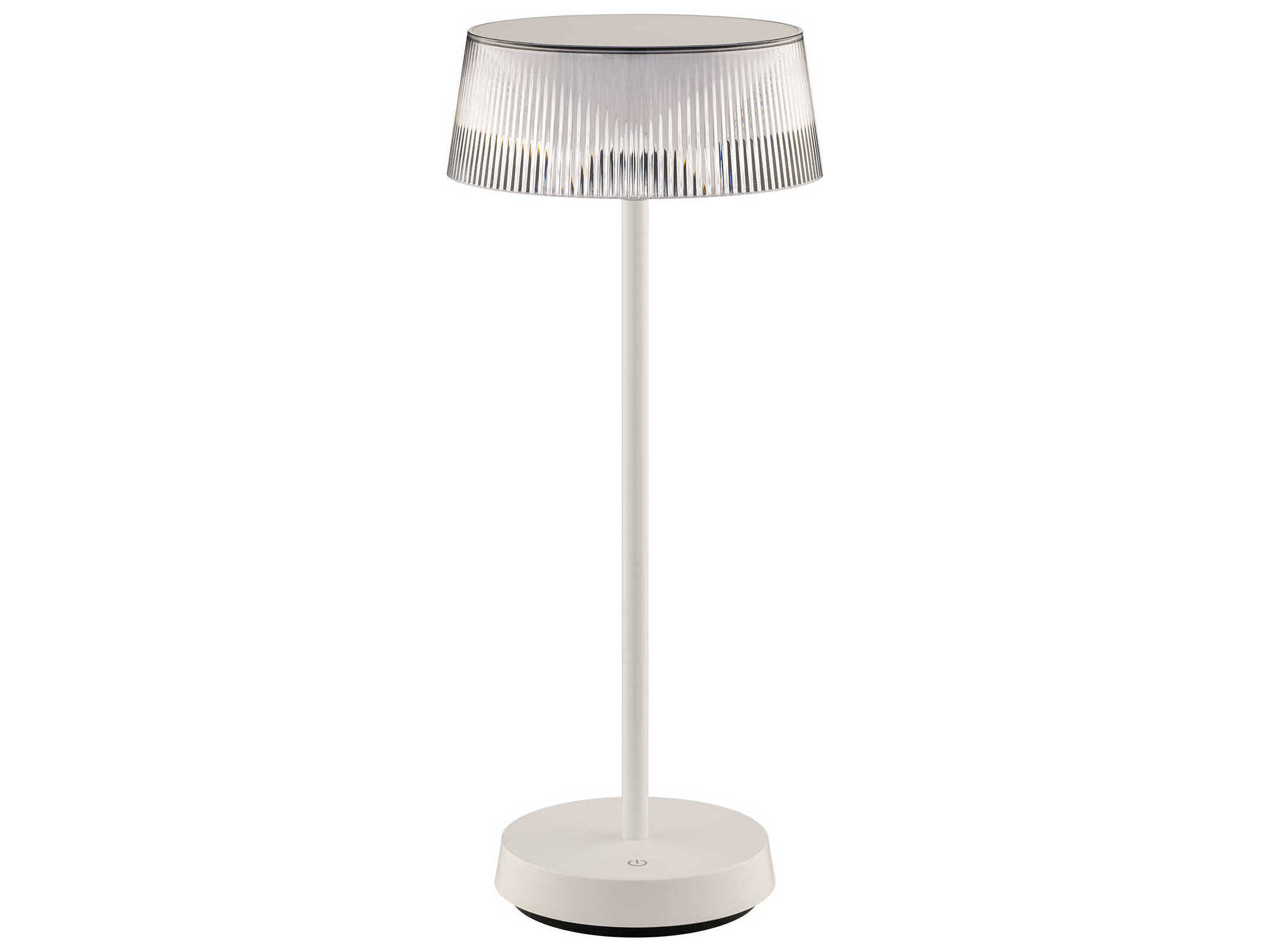 WAC Lighting Crystal White Clear Polycarbonate Table Lamp