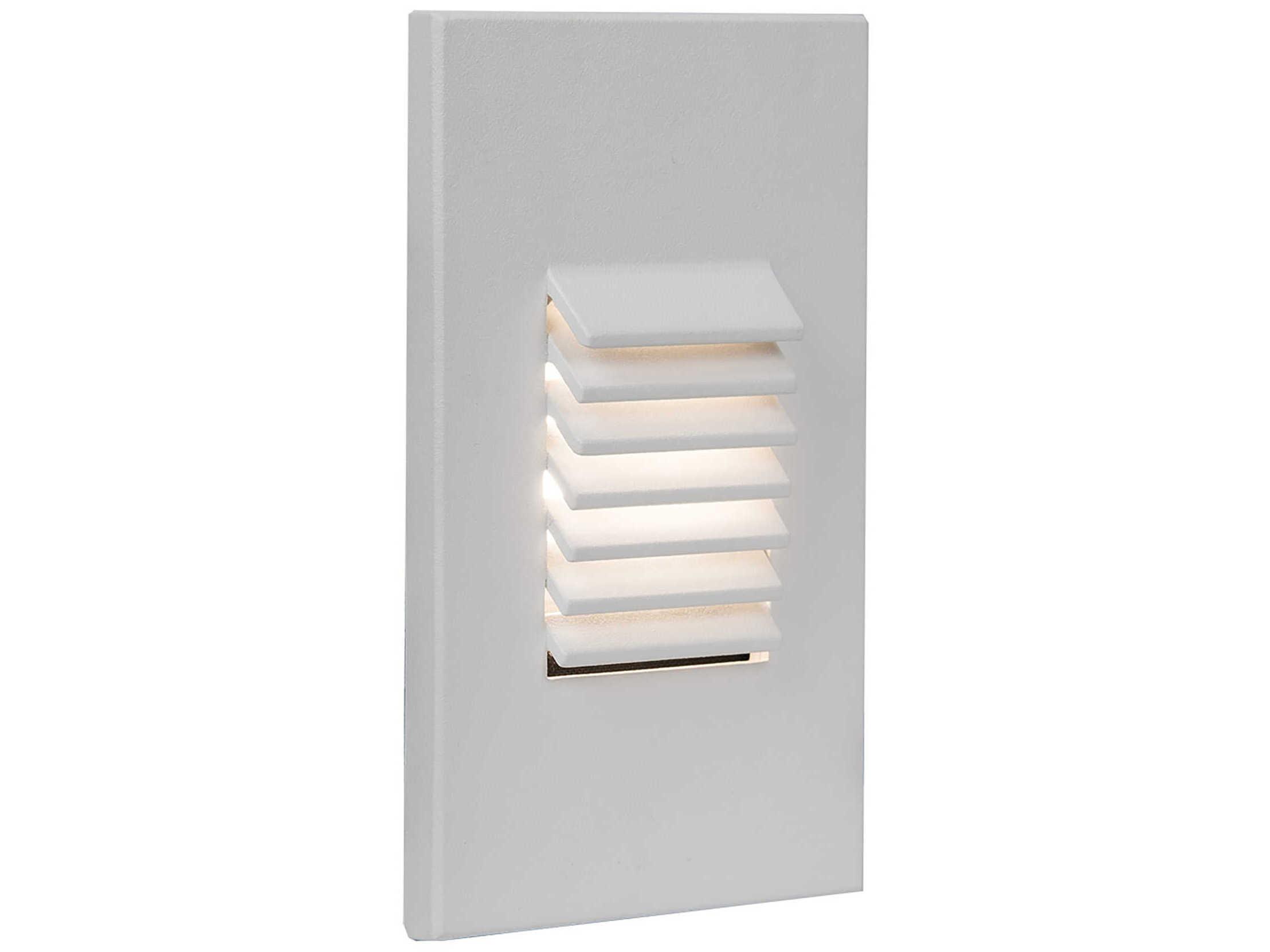 WAC Lighting Landscape 1-Light Vertical Louvered Step and Wall Light