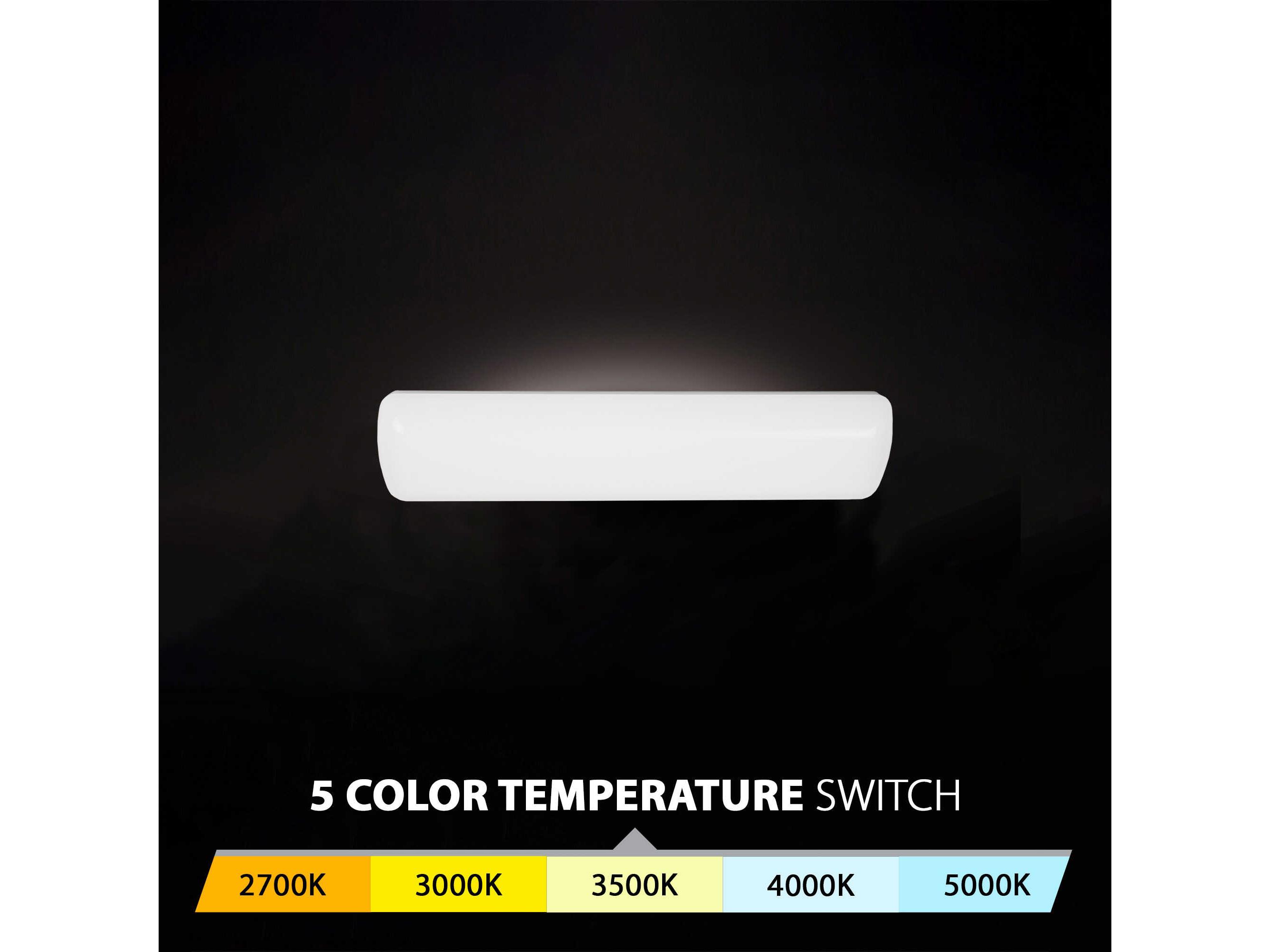 WAC Lighting Flo 1-Light White LED Vanity Light