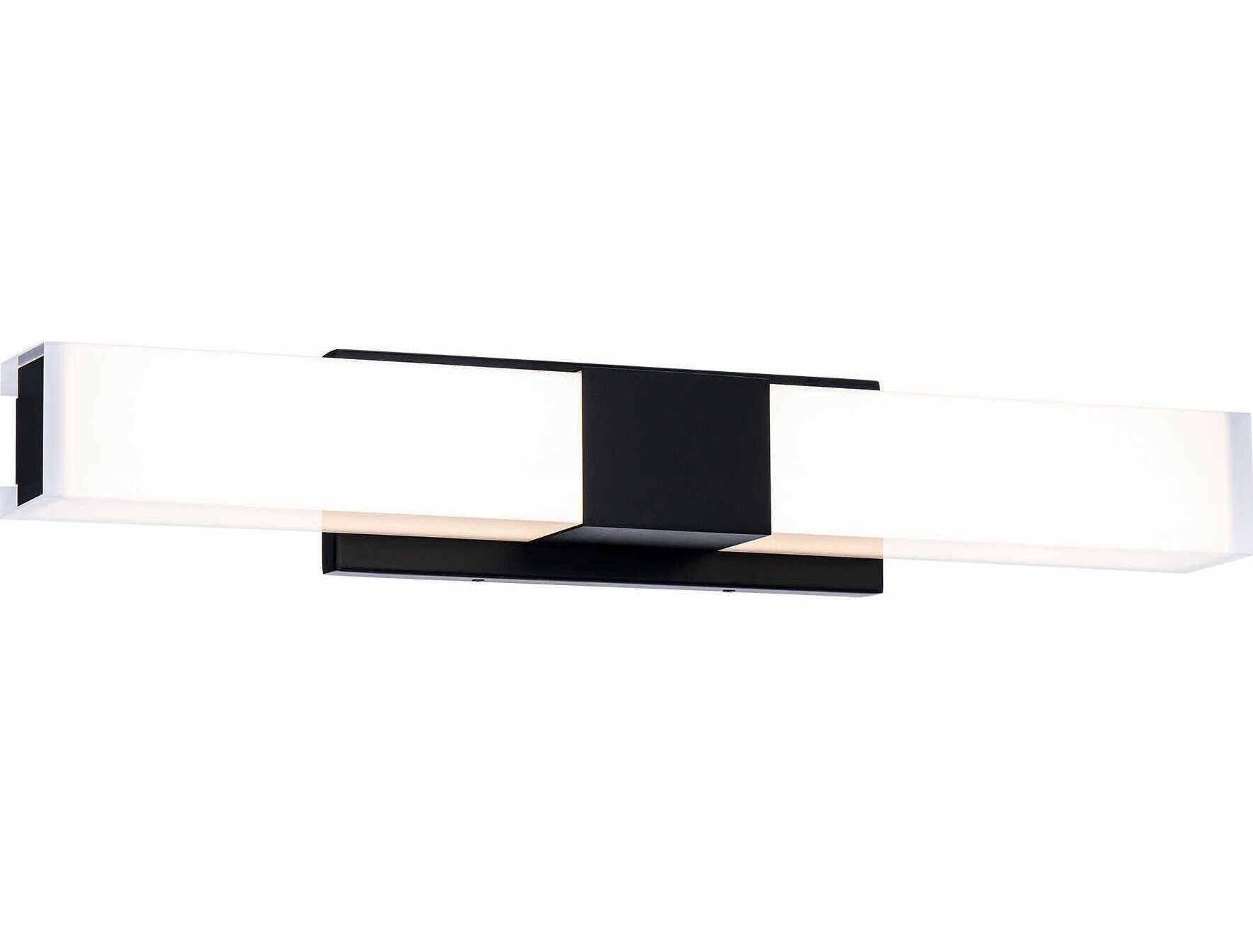 WAC Lighting Studio 1-Light Black Vanity Light