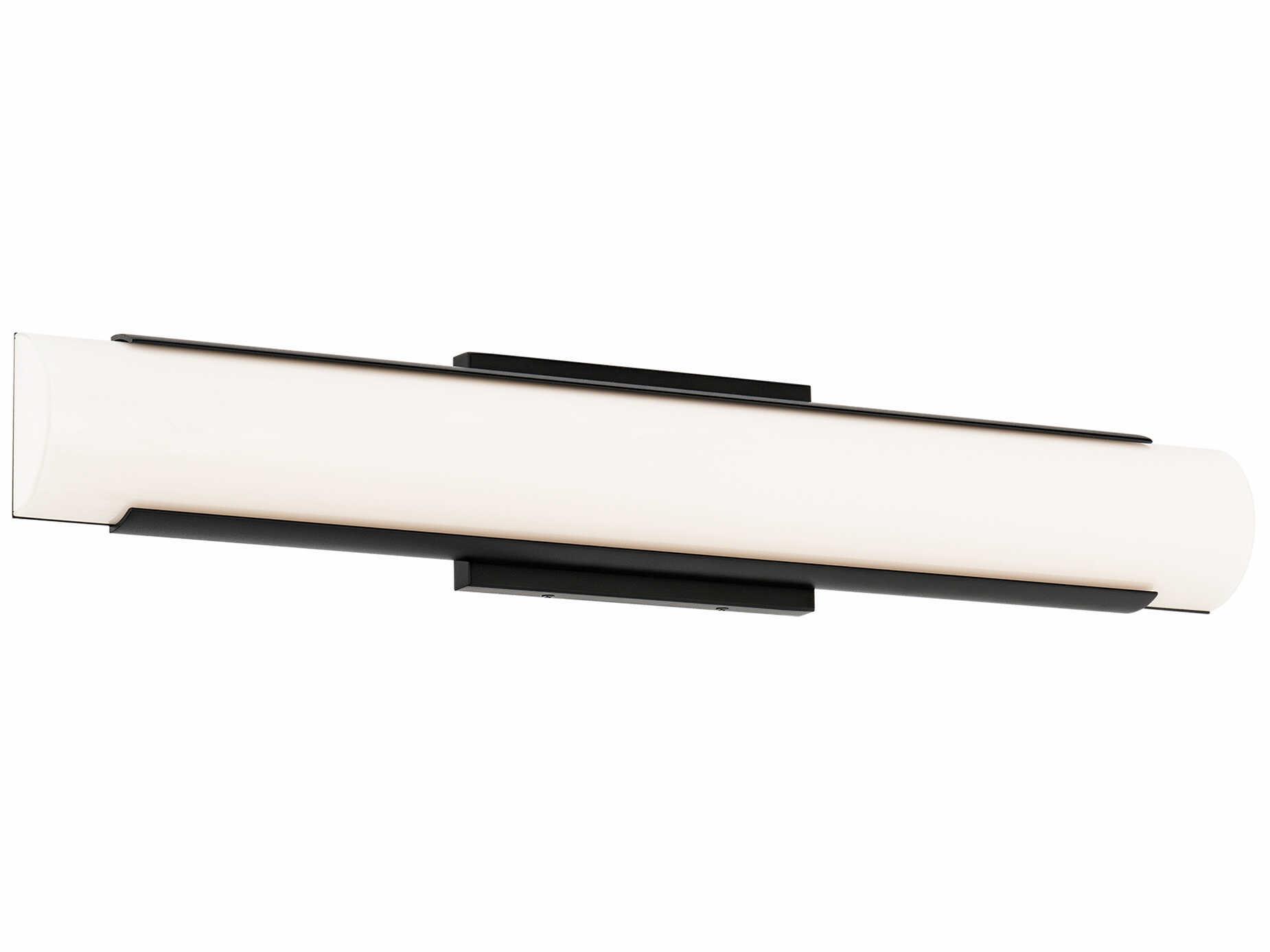WAC Lighting Demi 1-Light Black Vanity Light