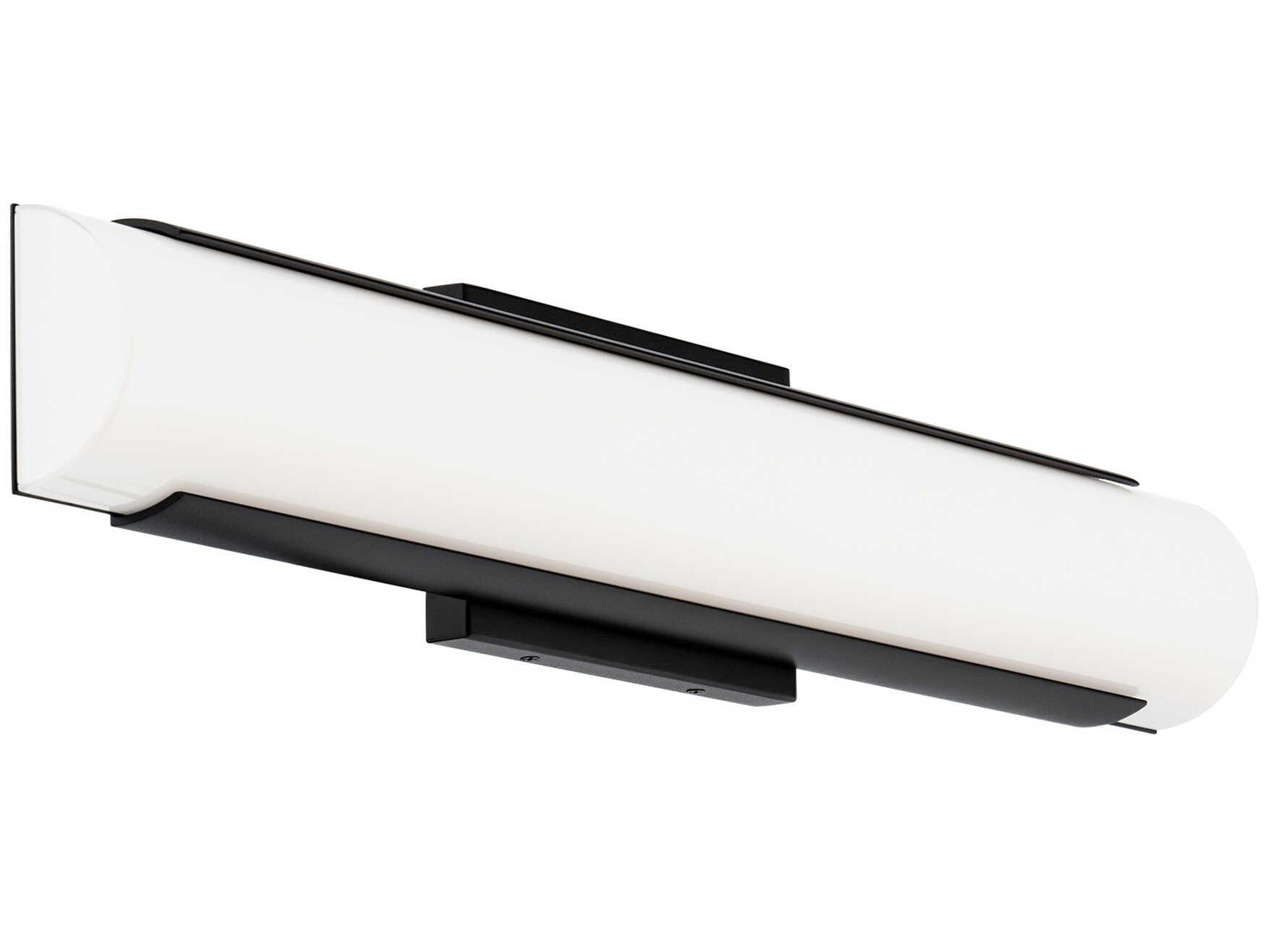 WAC Lighting Demi 1-Light Black Vanity Light