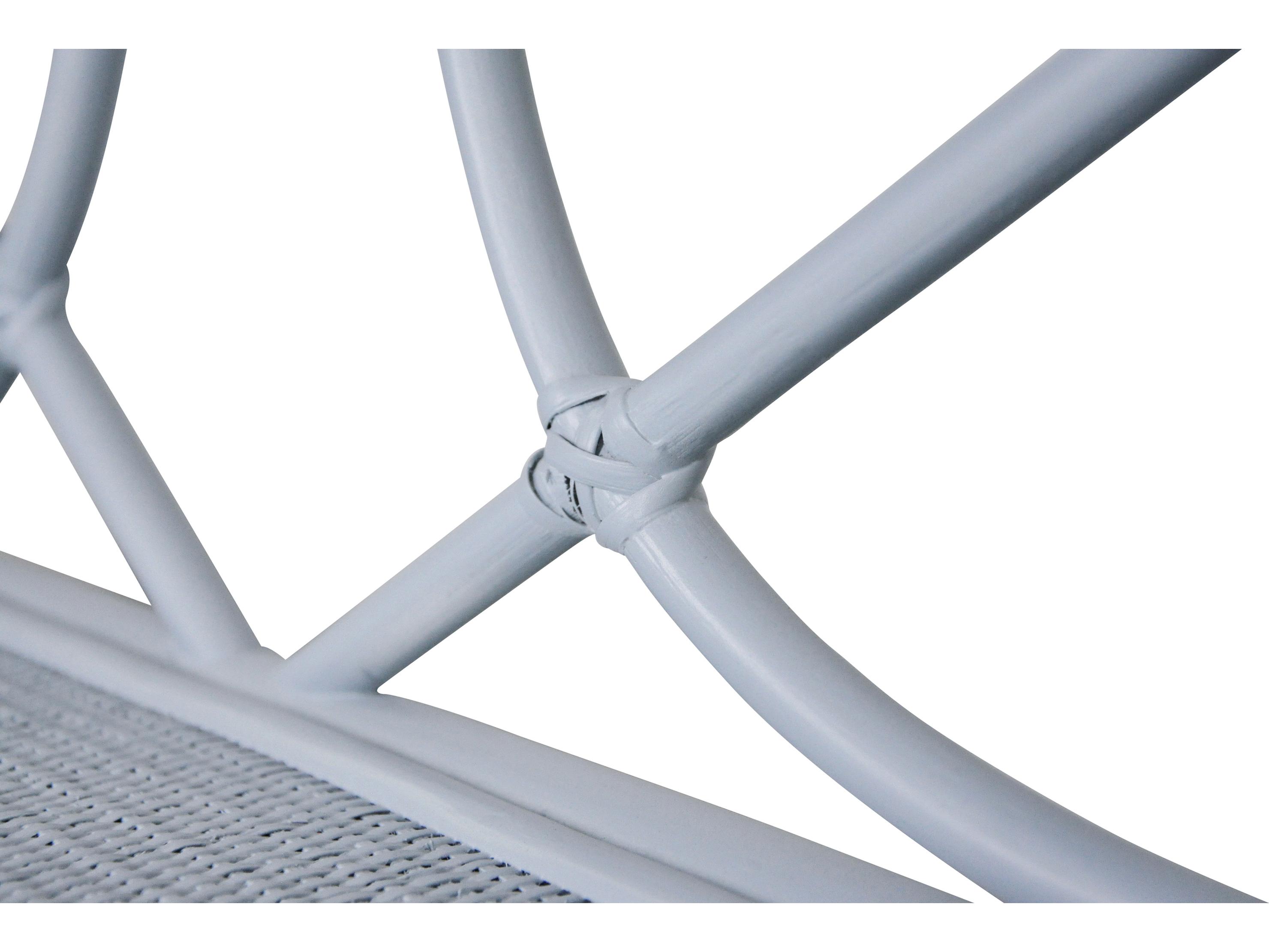 Worlds Away Rattan Light Blue Etagere