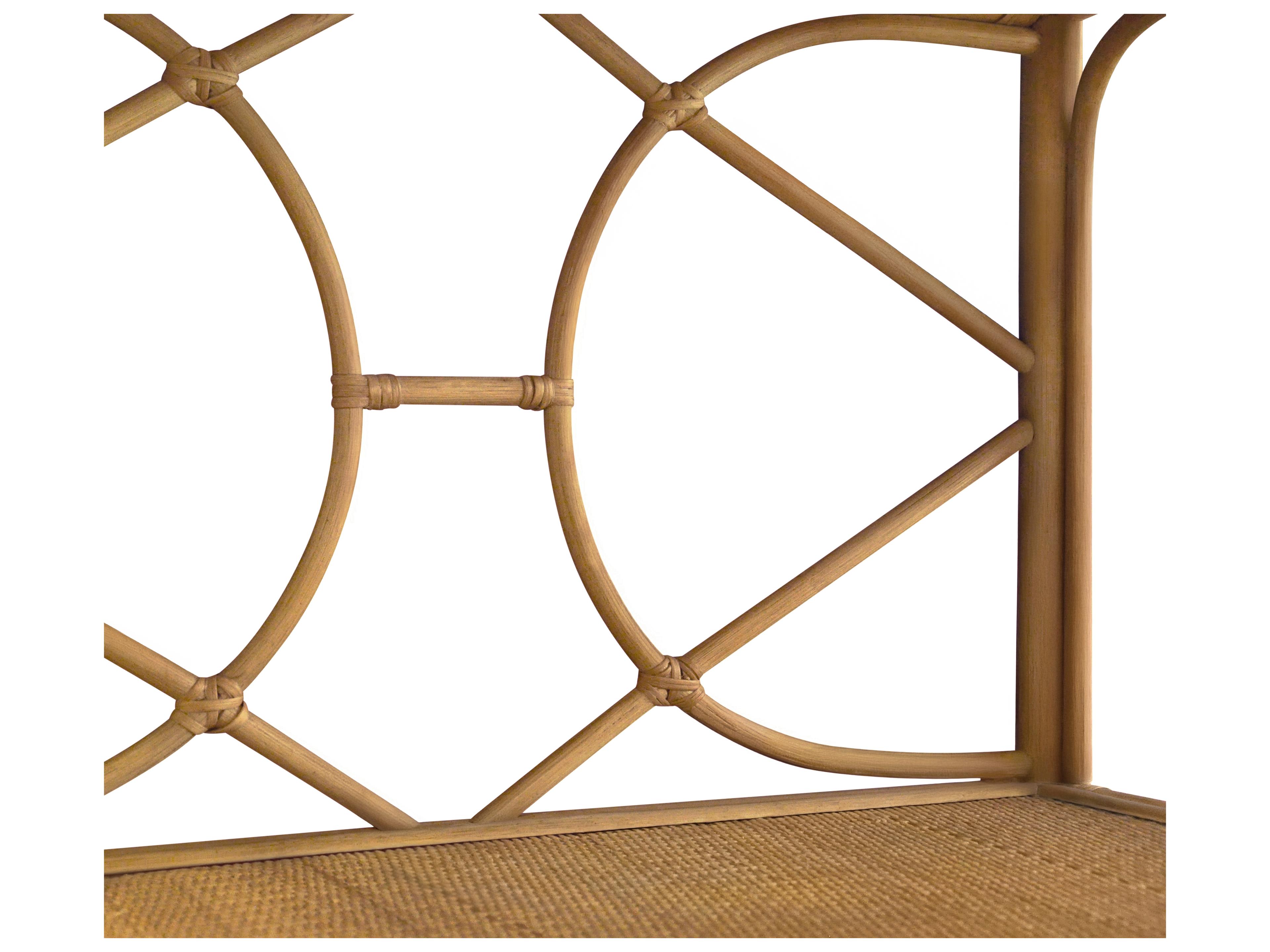 Worlds Away Natural Rattan Etagere