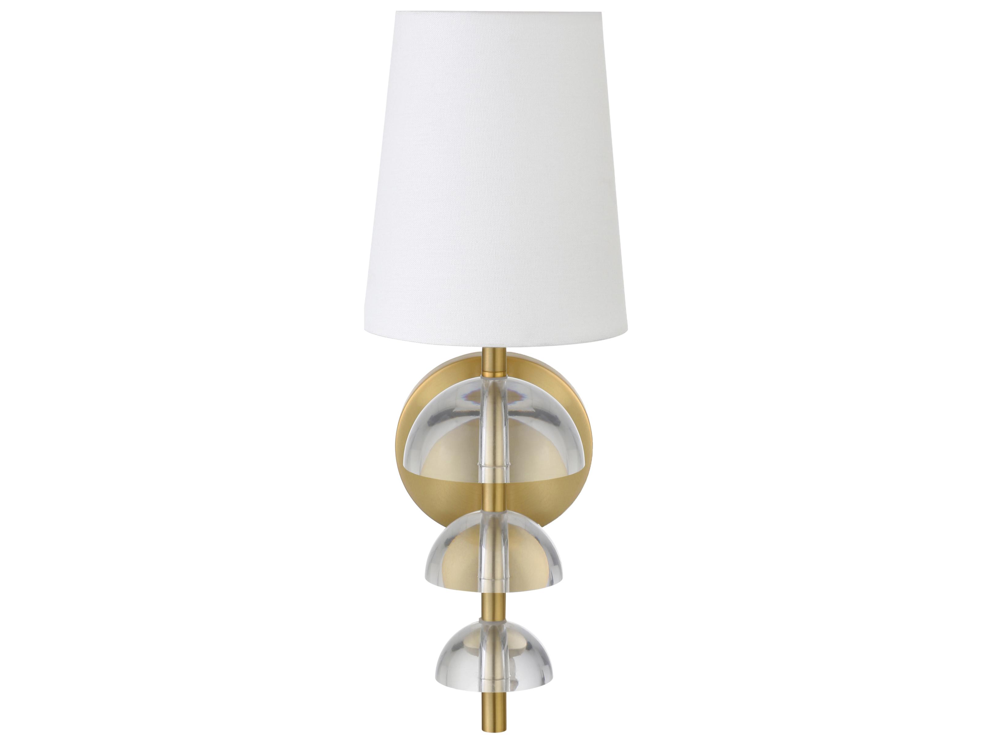 Worlds Away Brass Wall Sconce