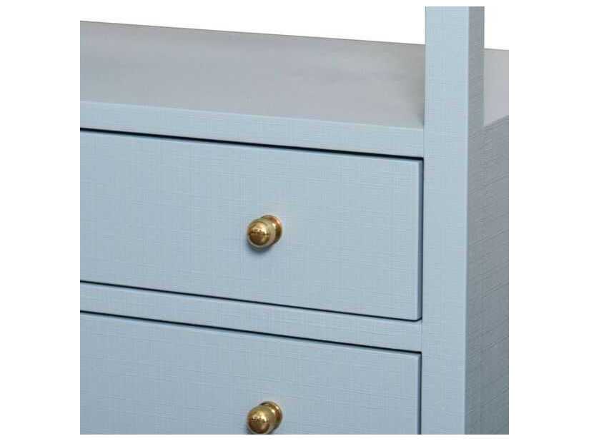 Worlds Away Rectangular Glass End Table