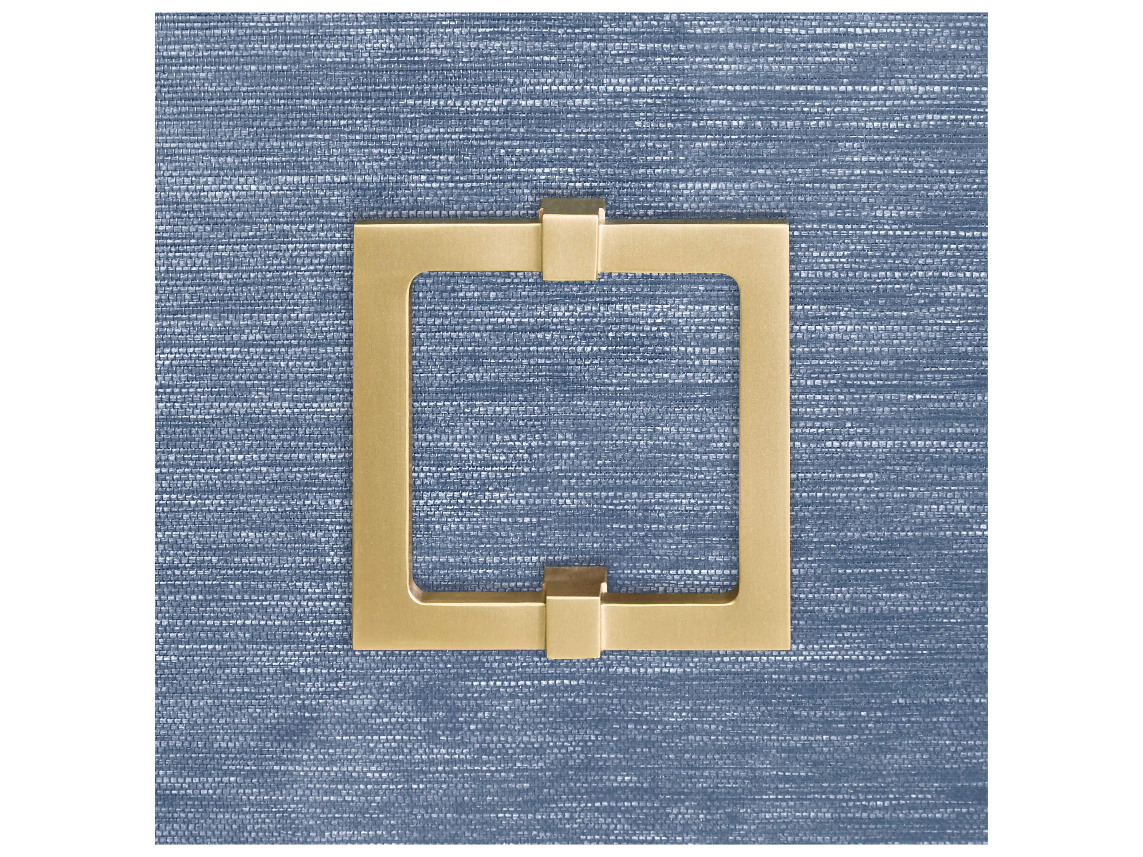 Worlds Away 62" Blue Dyed Grasscloth Sideboard