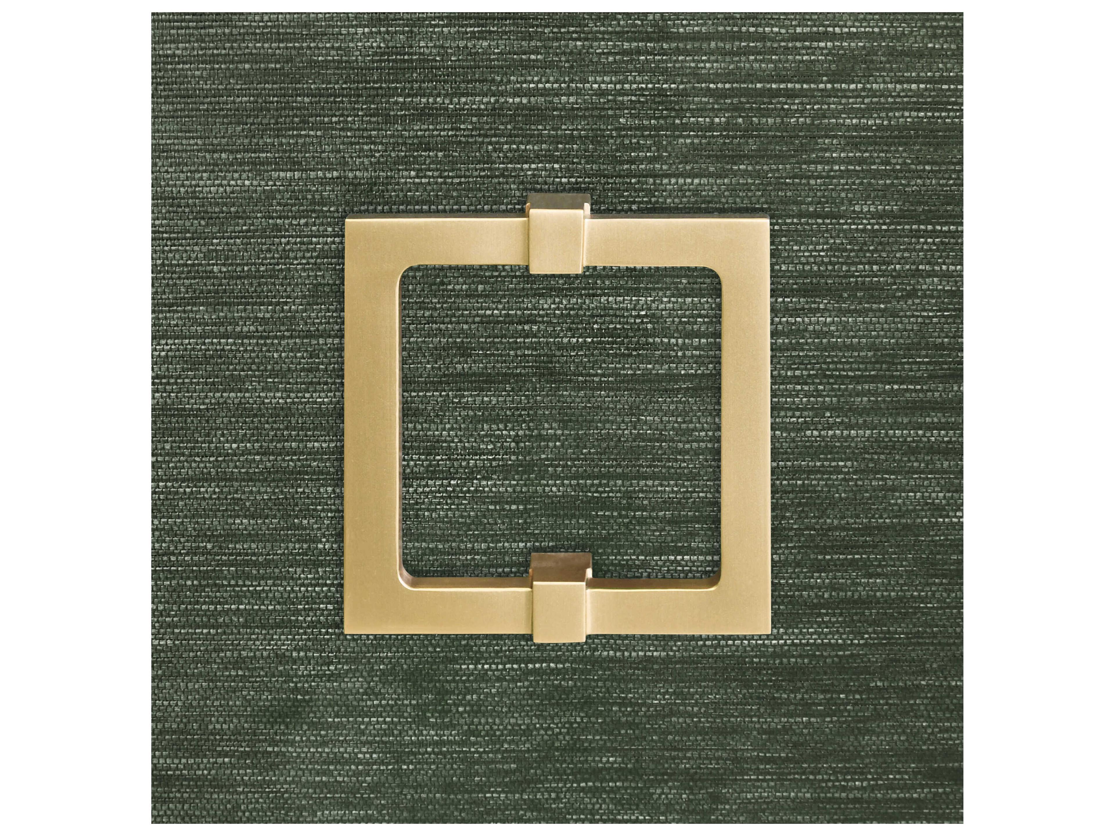 Worlds Away 62" Green Dyed Grasscloth Sideboard