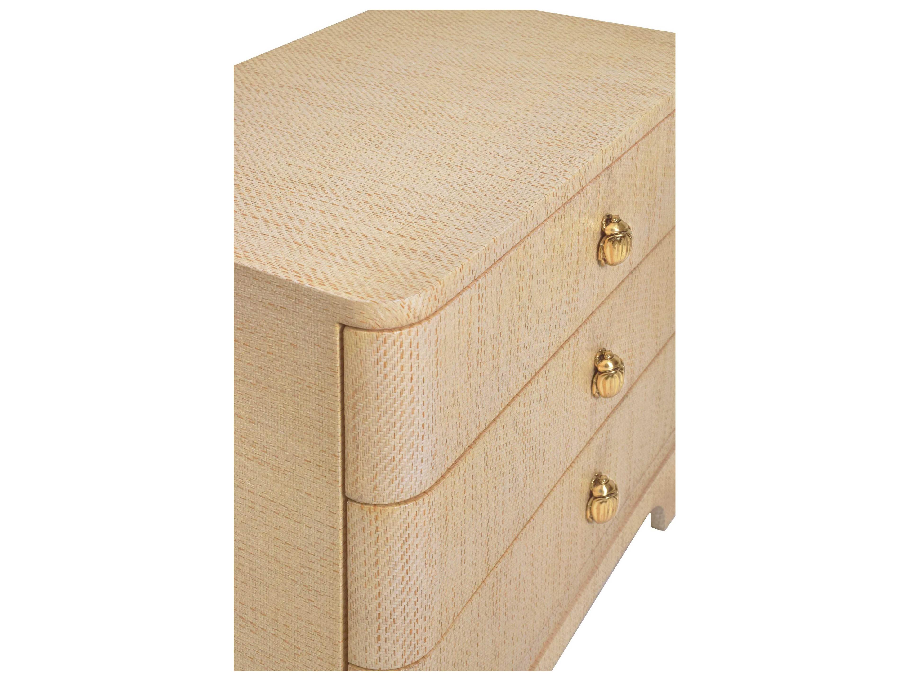 Worlds Away Rectangular Wood End Table