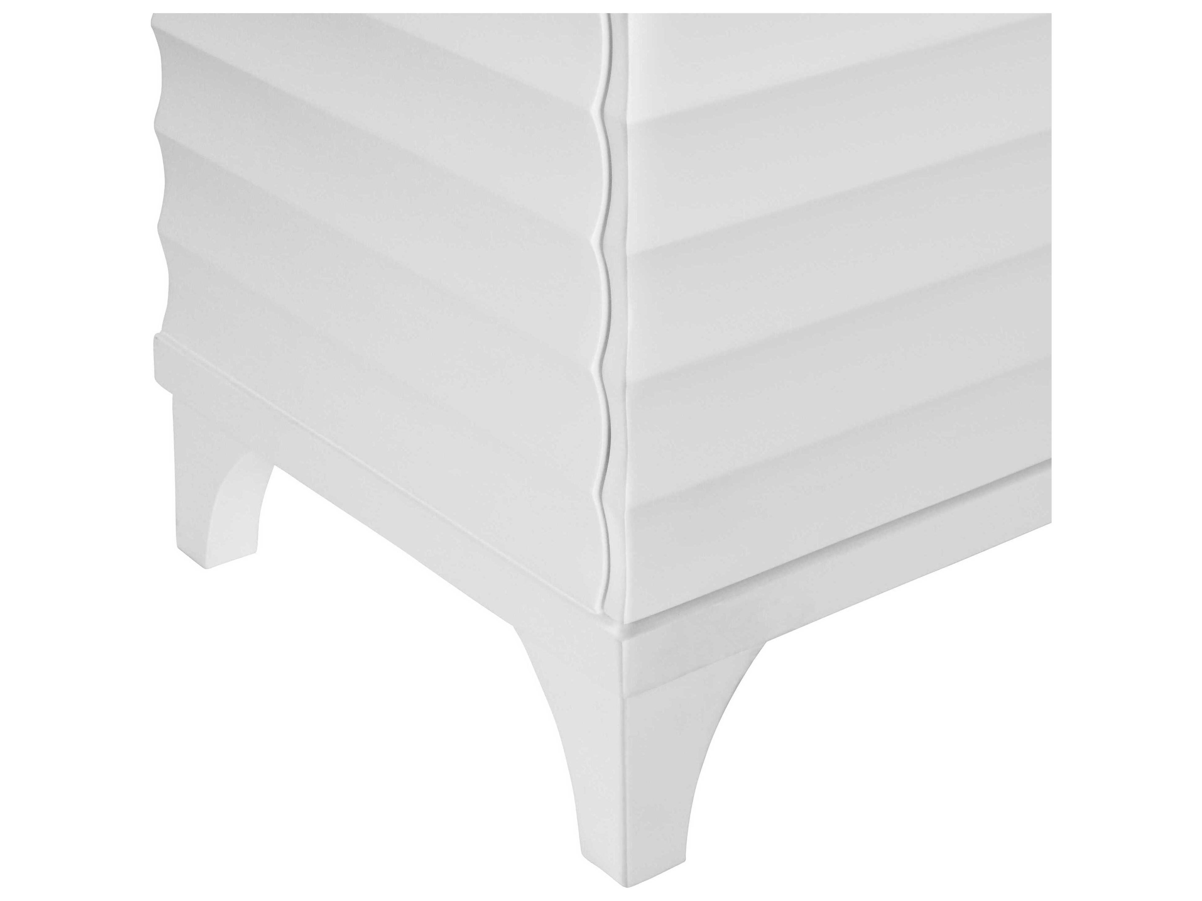 Worlds Away 60" Matte White Lacquer Sideboard