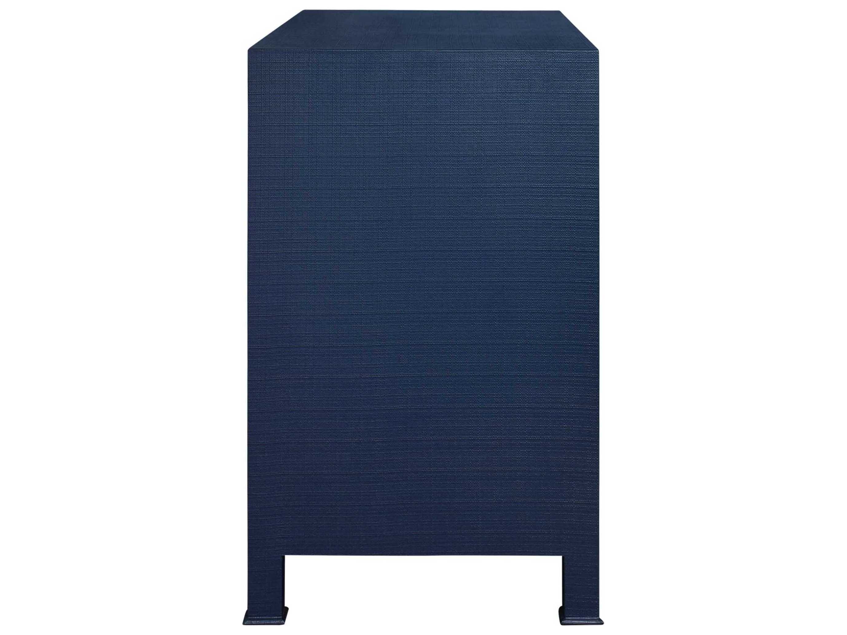 Worlds Away 3-Drawers Blue Hardwood Dresser