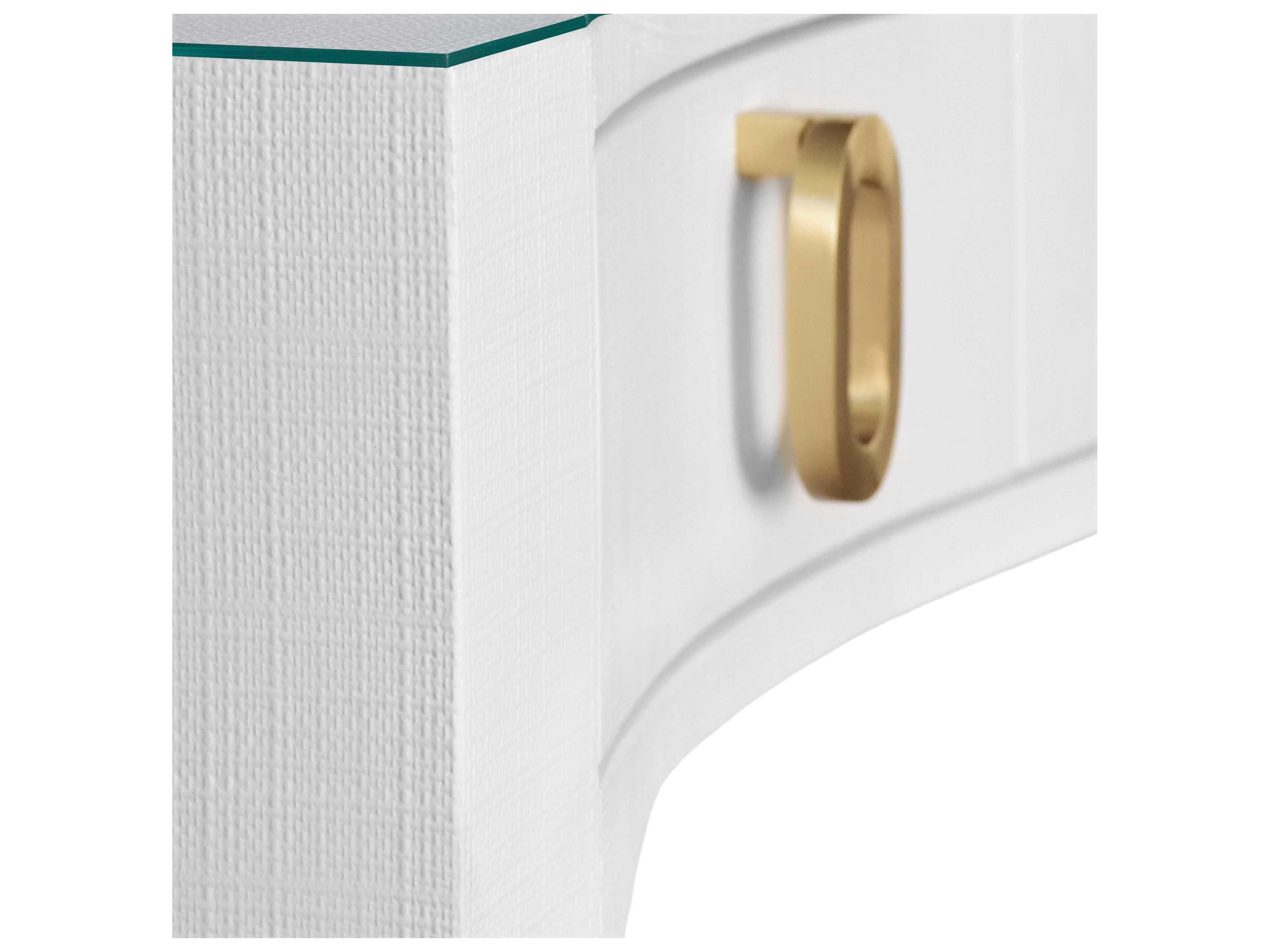 Worlds Away White Hardwood Secretary Desk