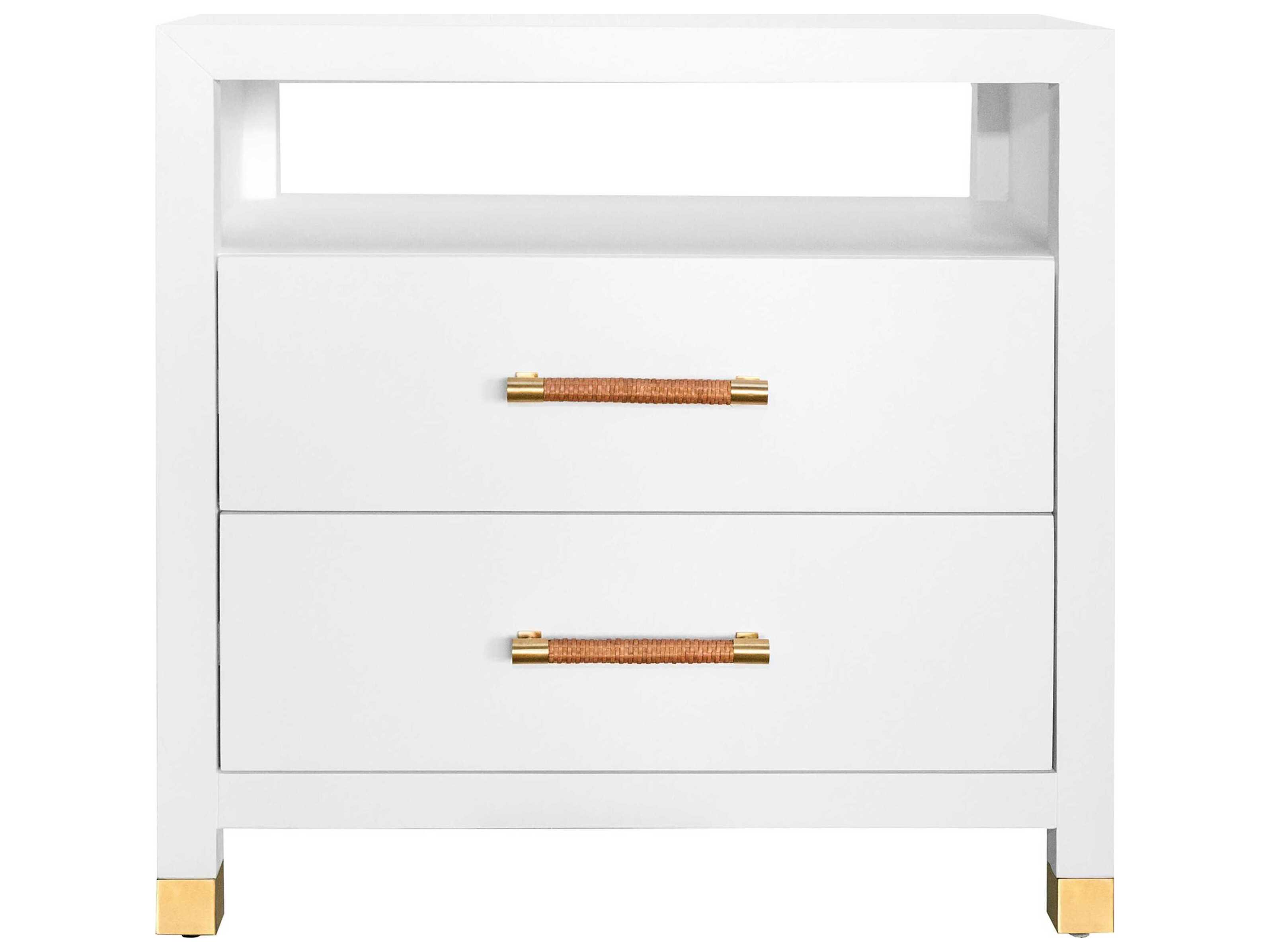Worlds Away 2-Drawers Nightstand