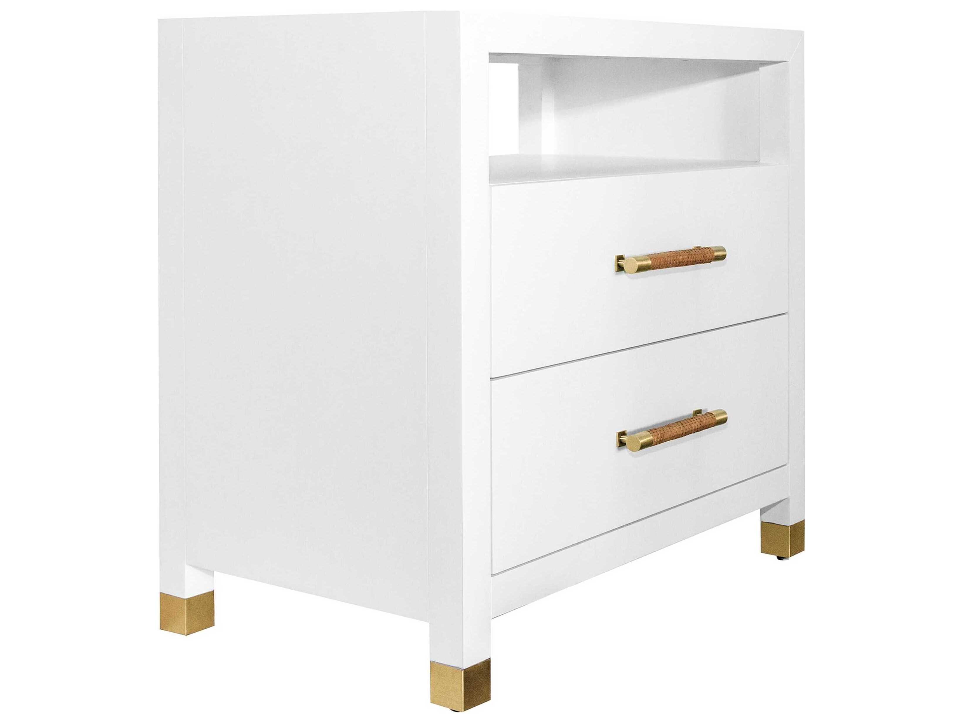 Worlds Away 2-Drawers Nightstand