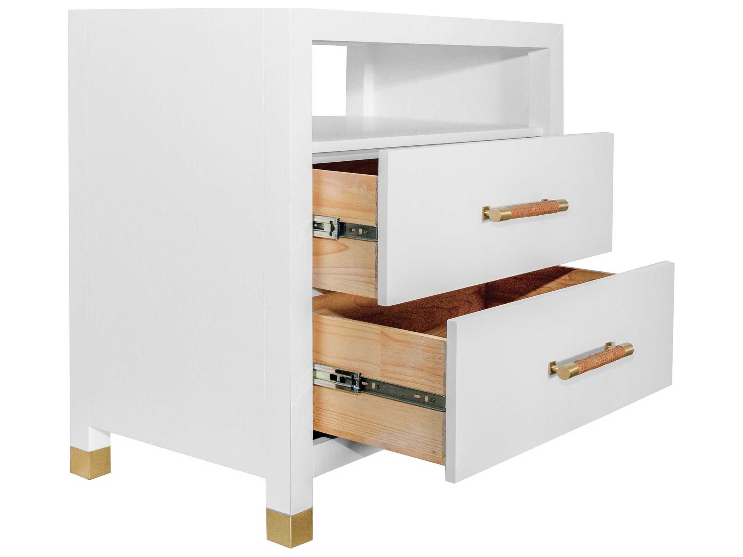 Worlds Away 2-Drawers Nightstand