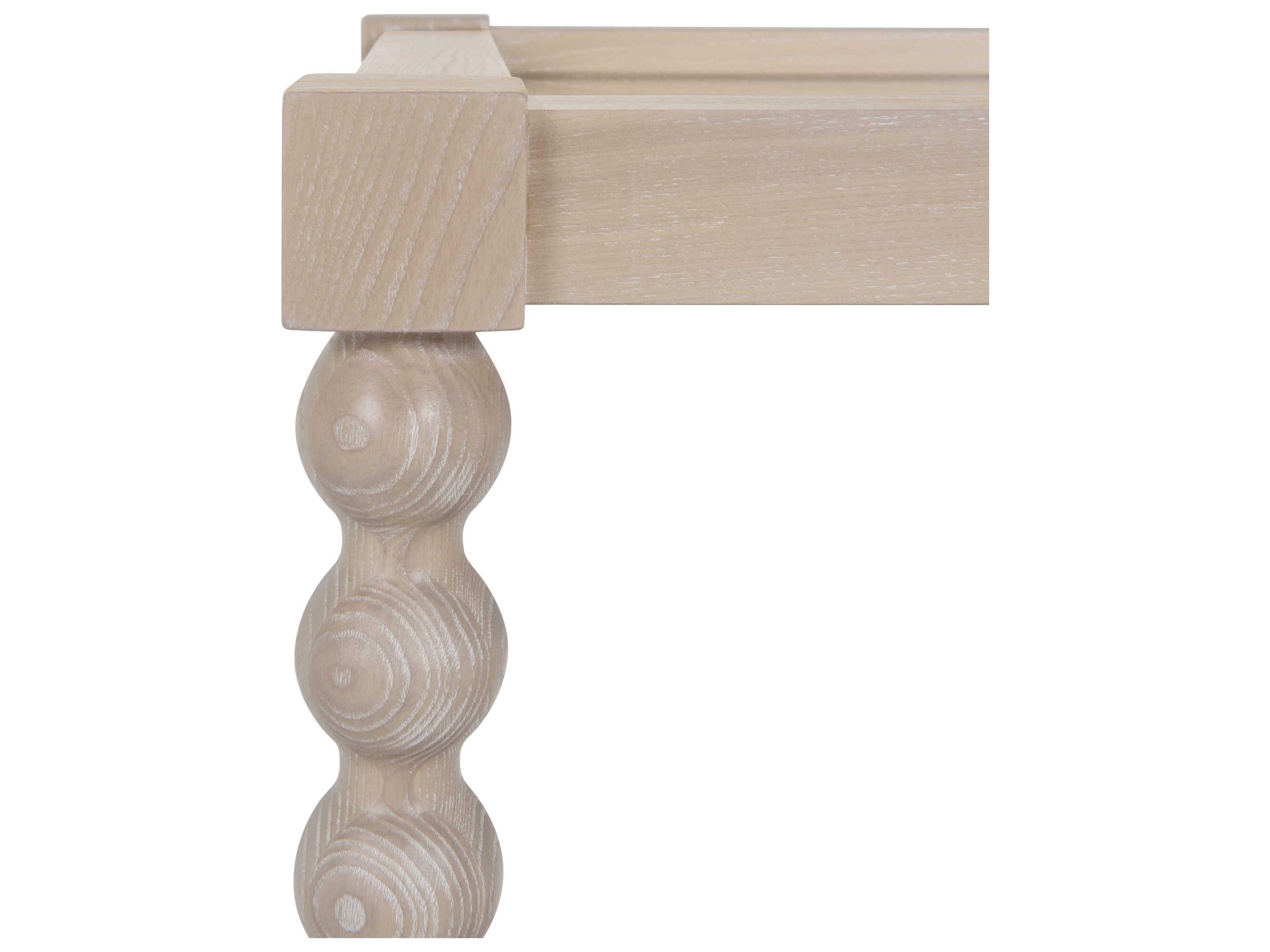 Worlds Away Glass Brown Cerused Oak Bar Cart