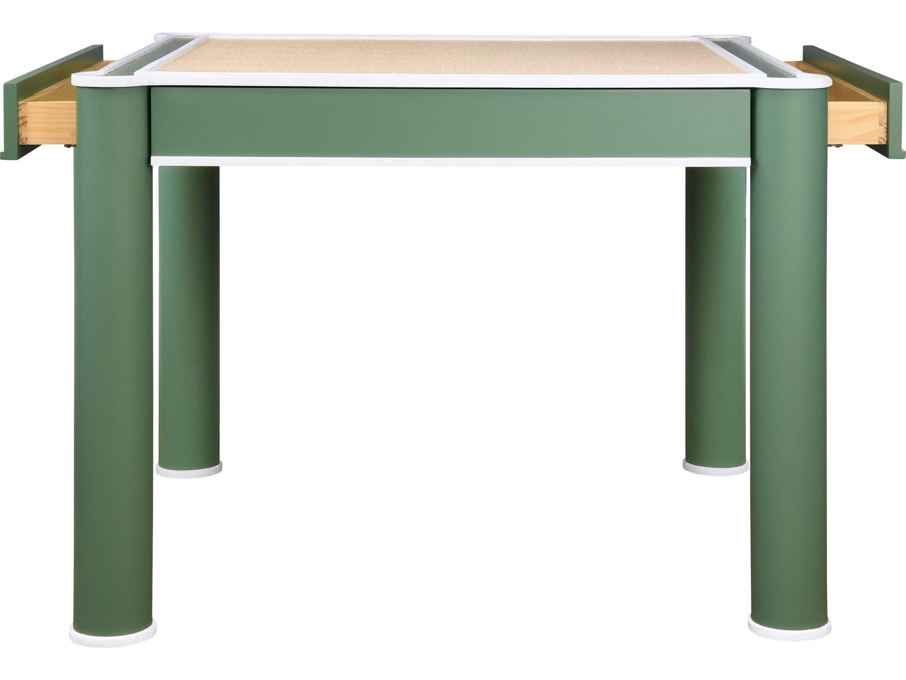 Worlds Away Jackie Solid Wood Green Dining Table