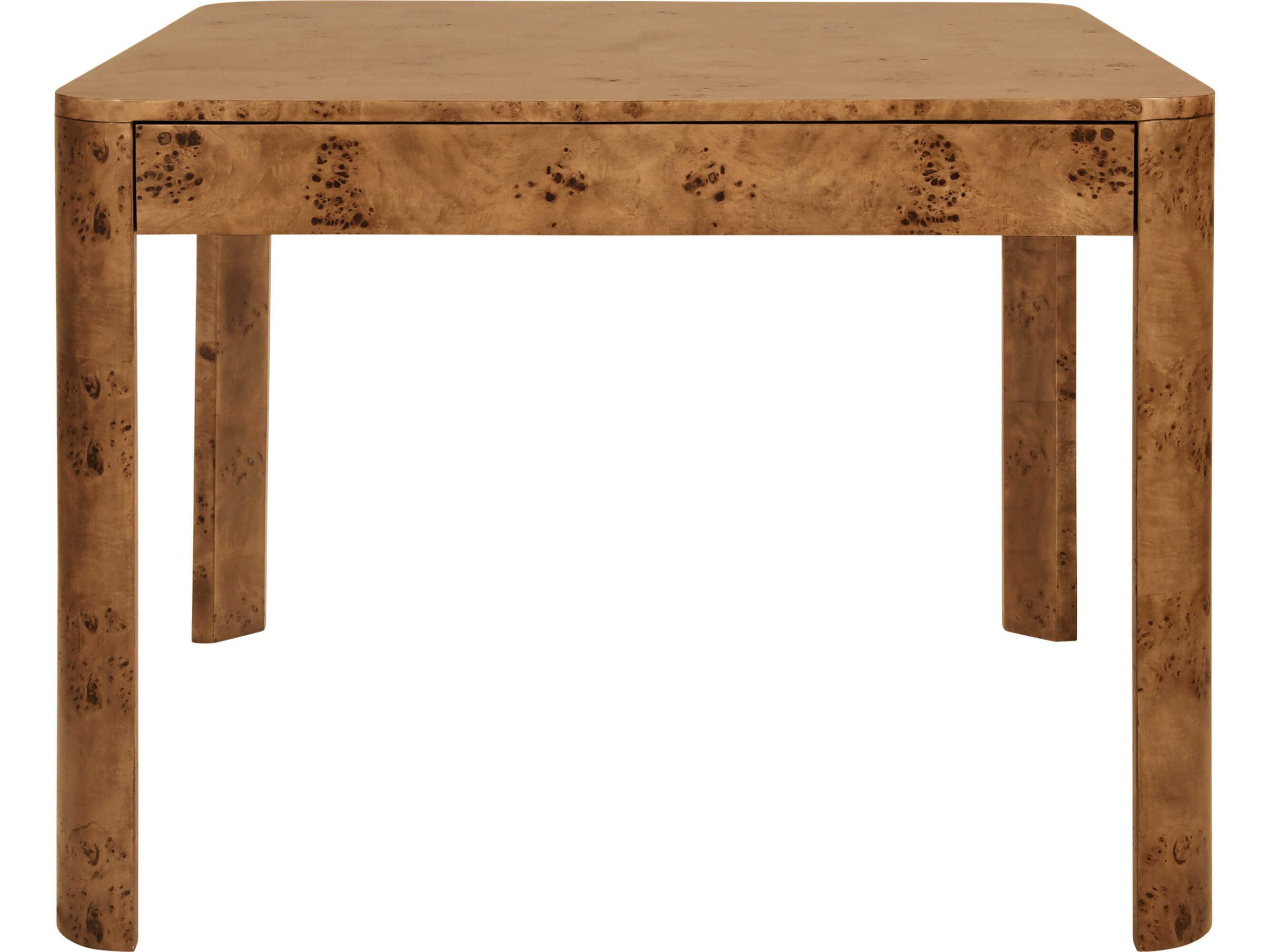 Worlds Away Jett Burlwood Brown Dining Table