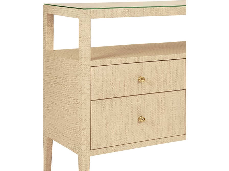 Worlds Away Jordan Rectangular Wood Brown Console Table