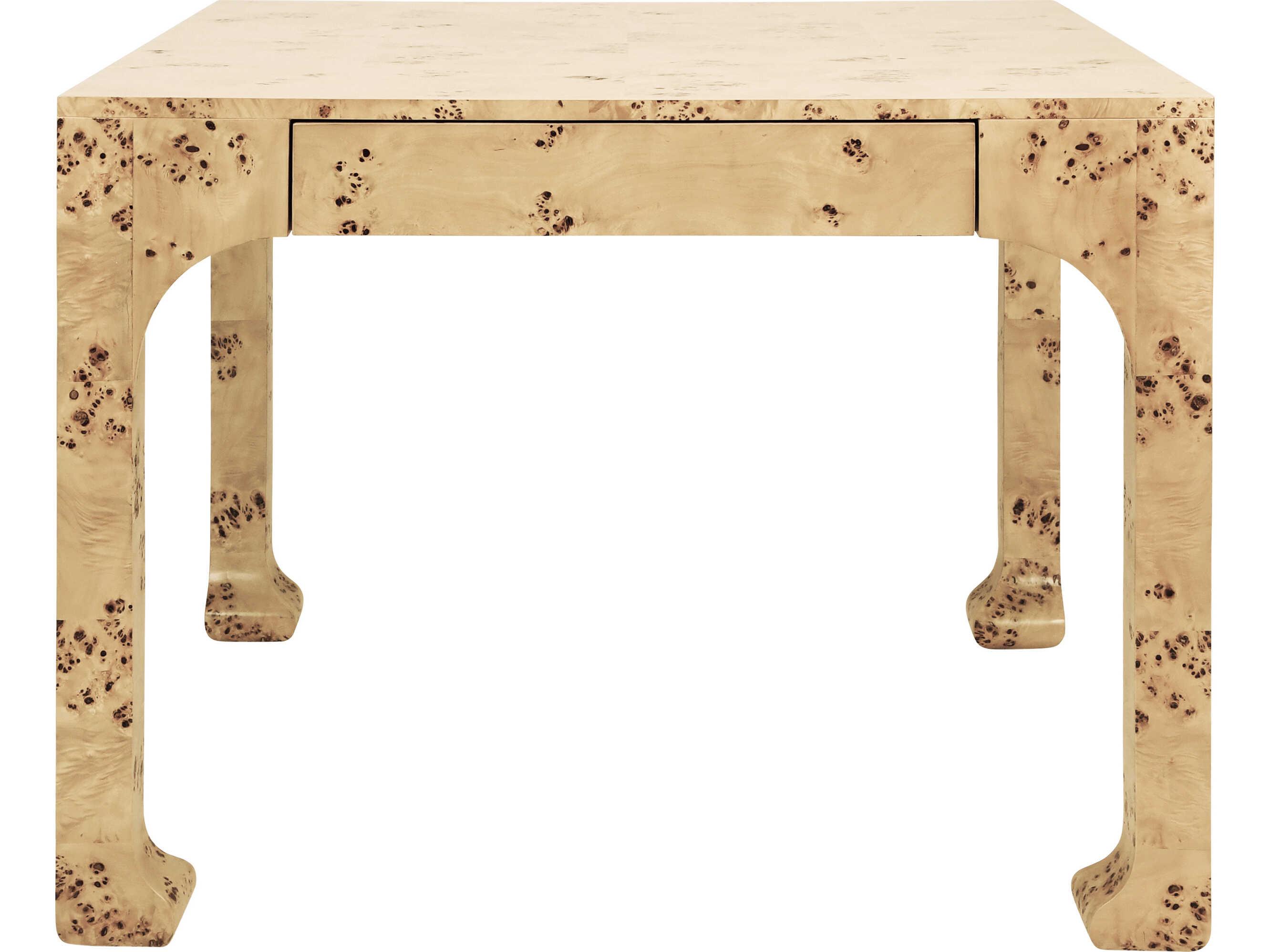 Worlds Away Kerry Burlwood Brown Dining Table