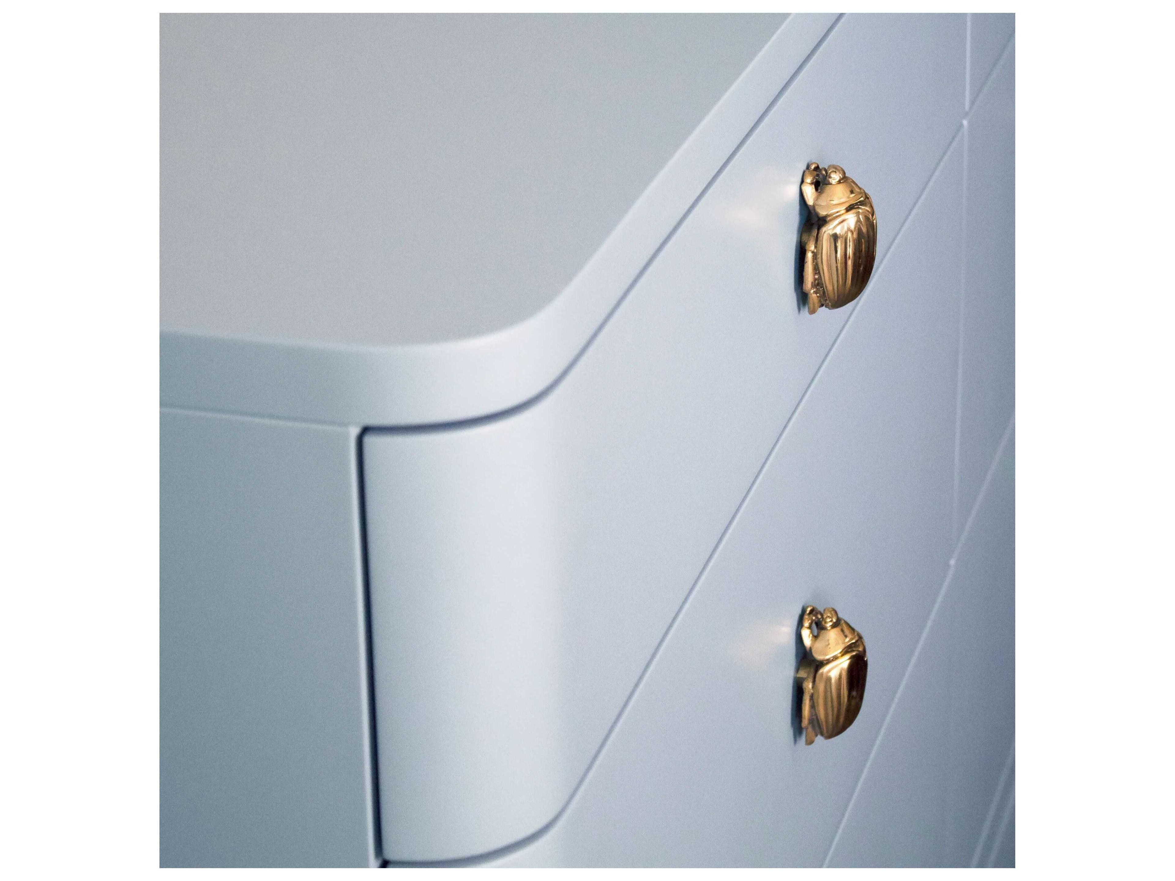 Worlds Away 6-Drawers Blue Double Dresser