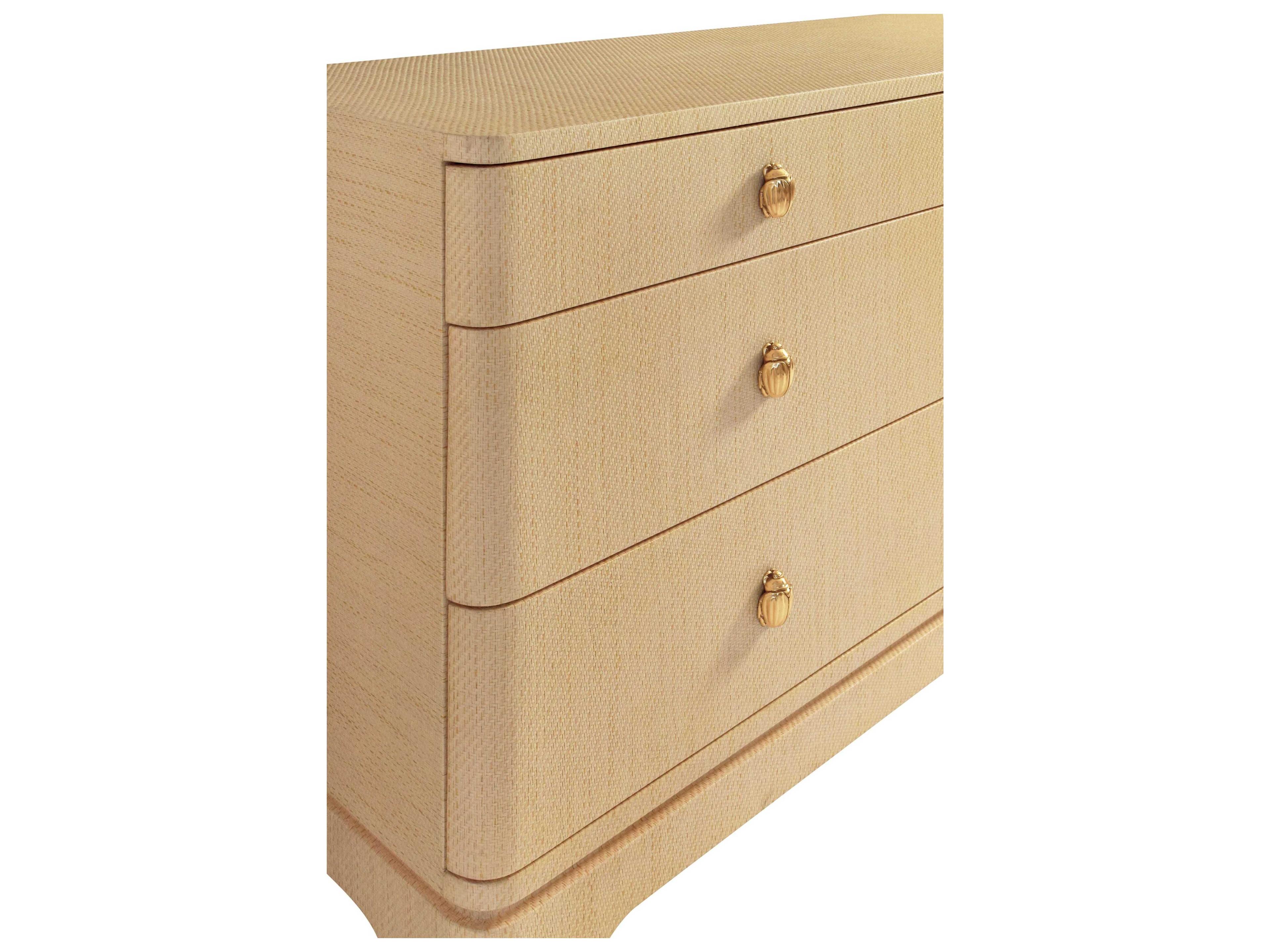Worlds Away 6-Drawers Brown Double Dresser