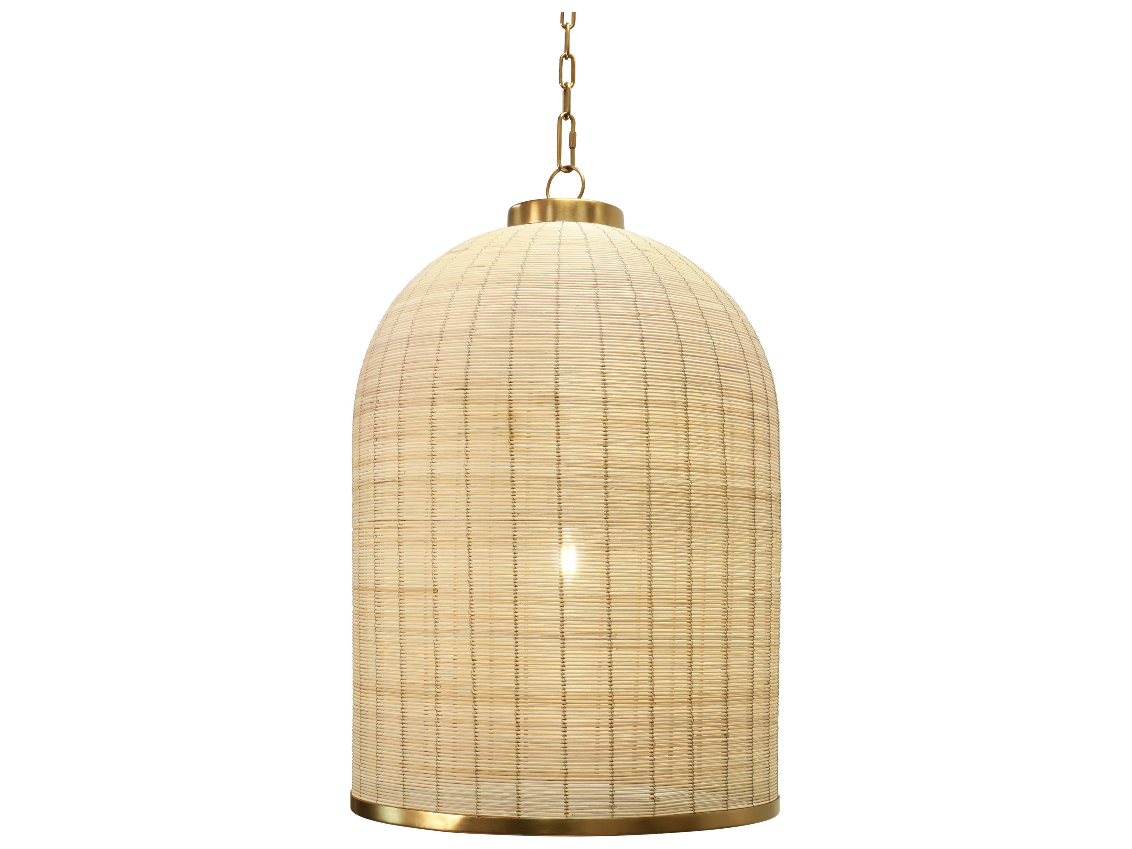 Worlds Away Brown Pendant