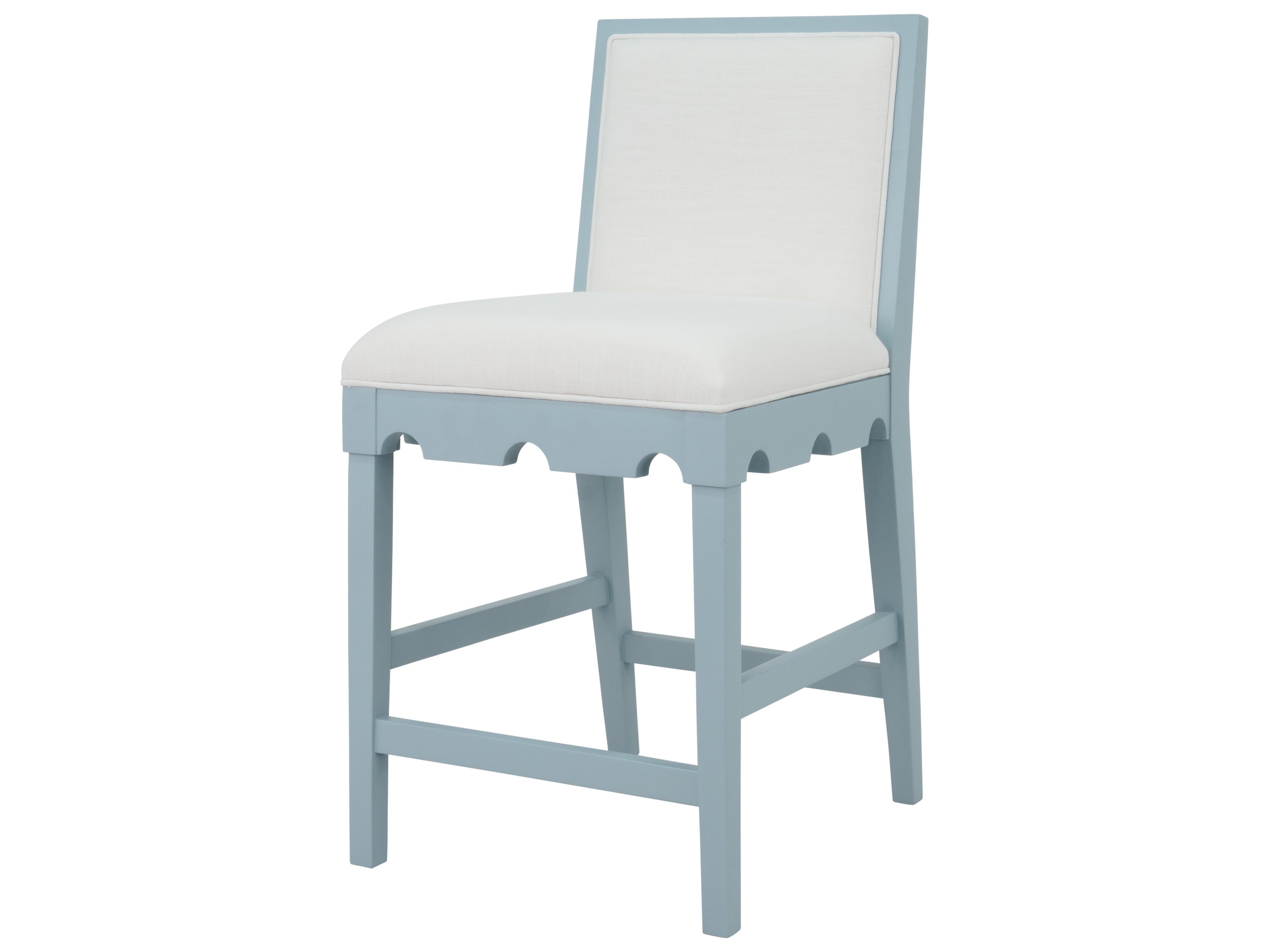 Worlds Away Upholstered Counter Stool