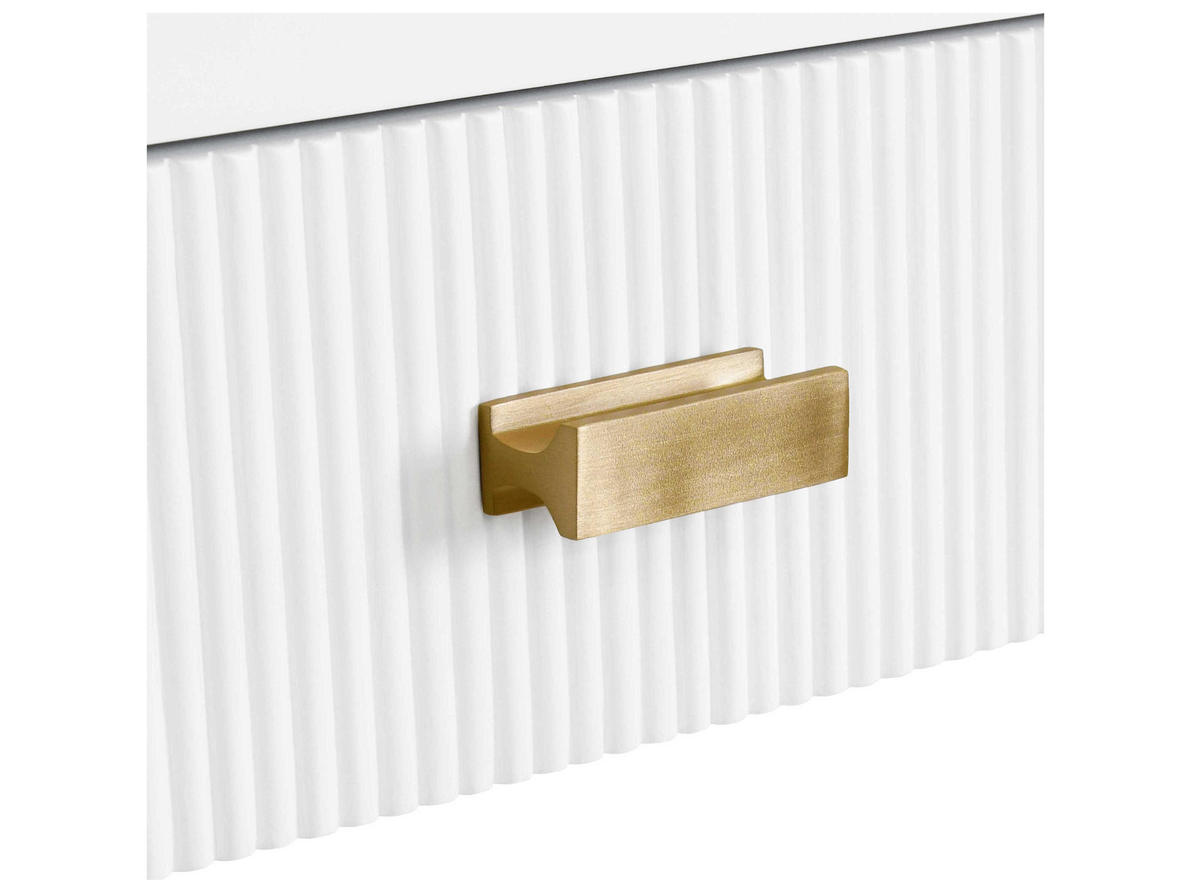 Worlds Away Matte White Lacquer Secretary Desk