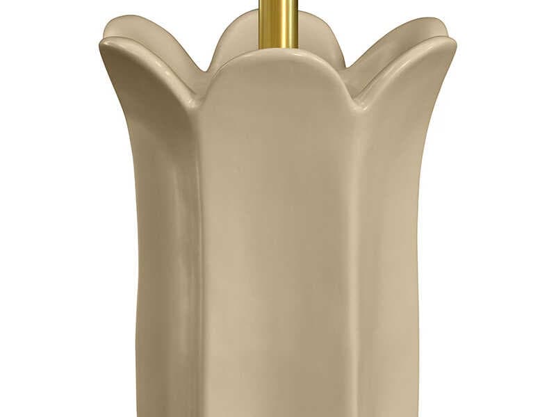 Worlds Away Lyla Beige White Traditional Buffet Lamp