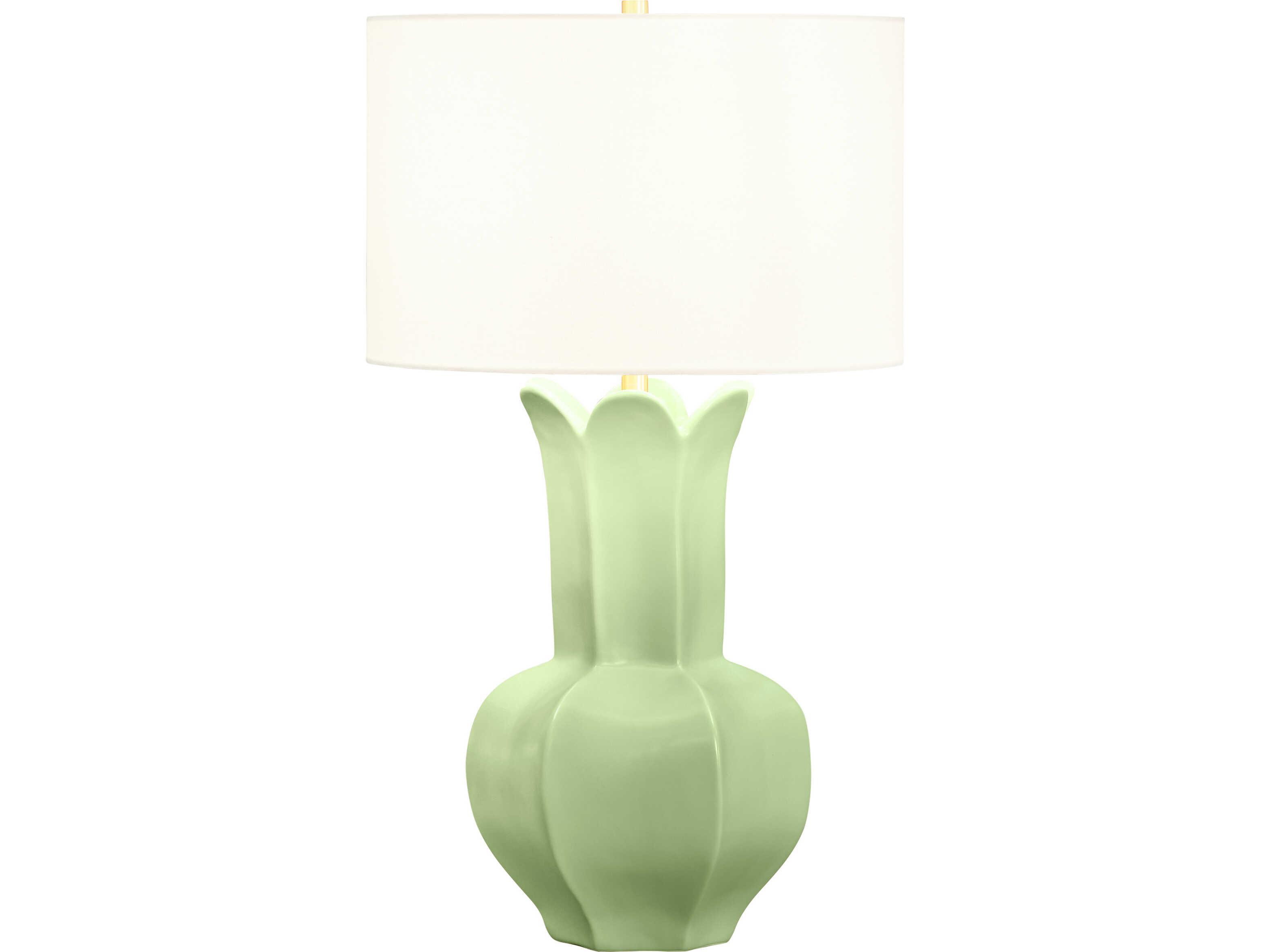 Worlds Away Lyla Green Glaze Buffet Lamp