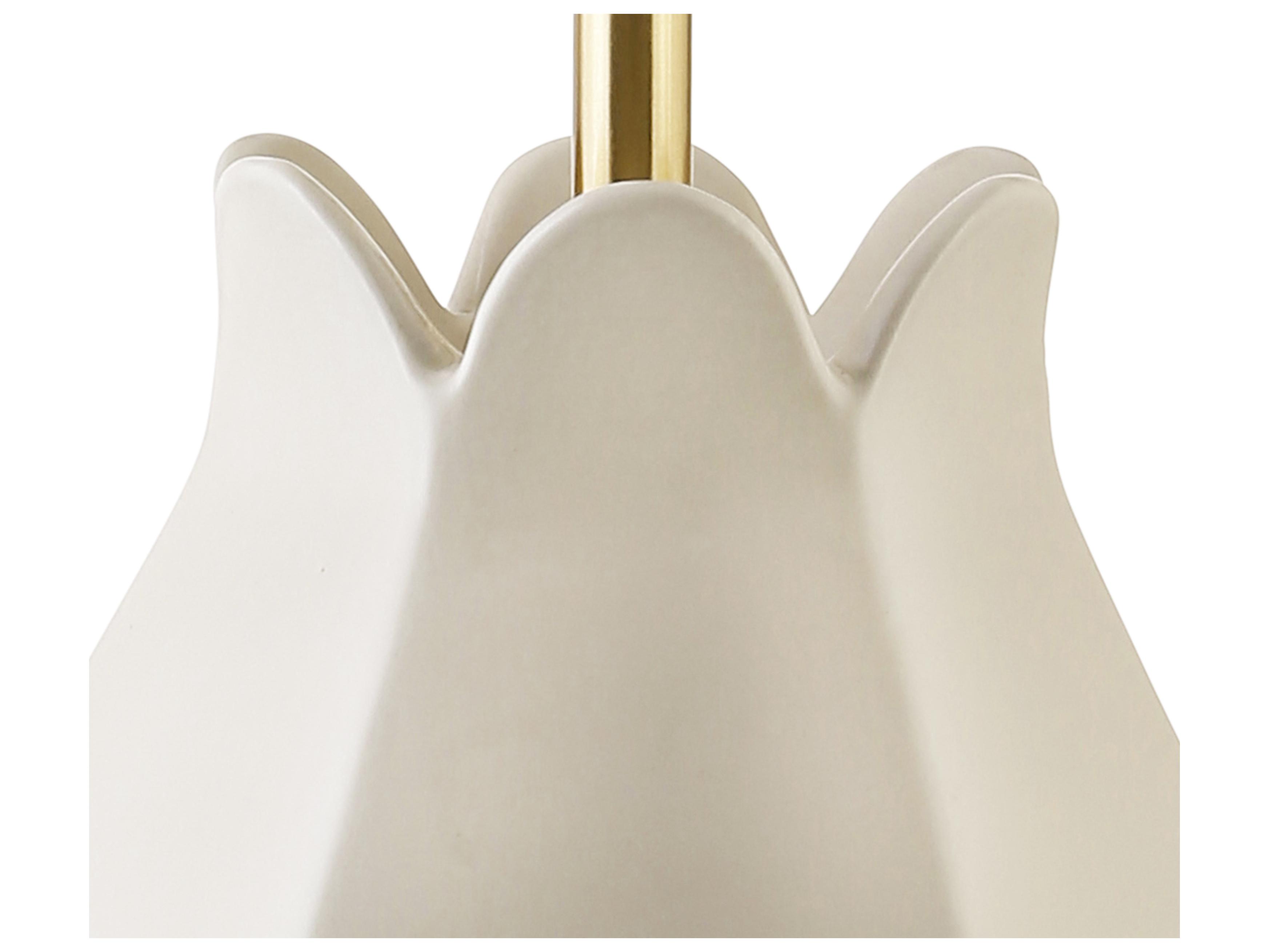 Worlds Away White Buffet Lamp