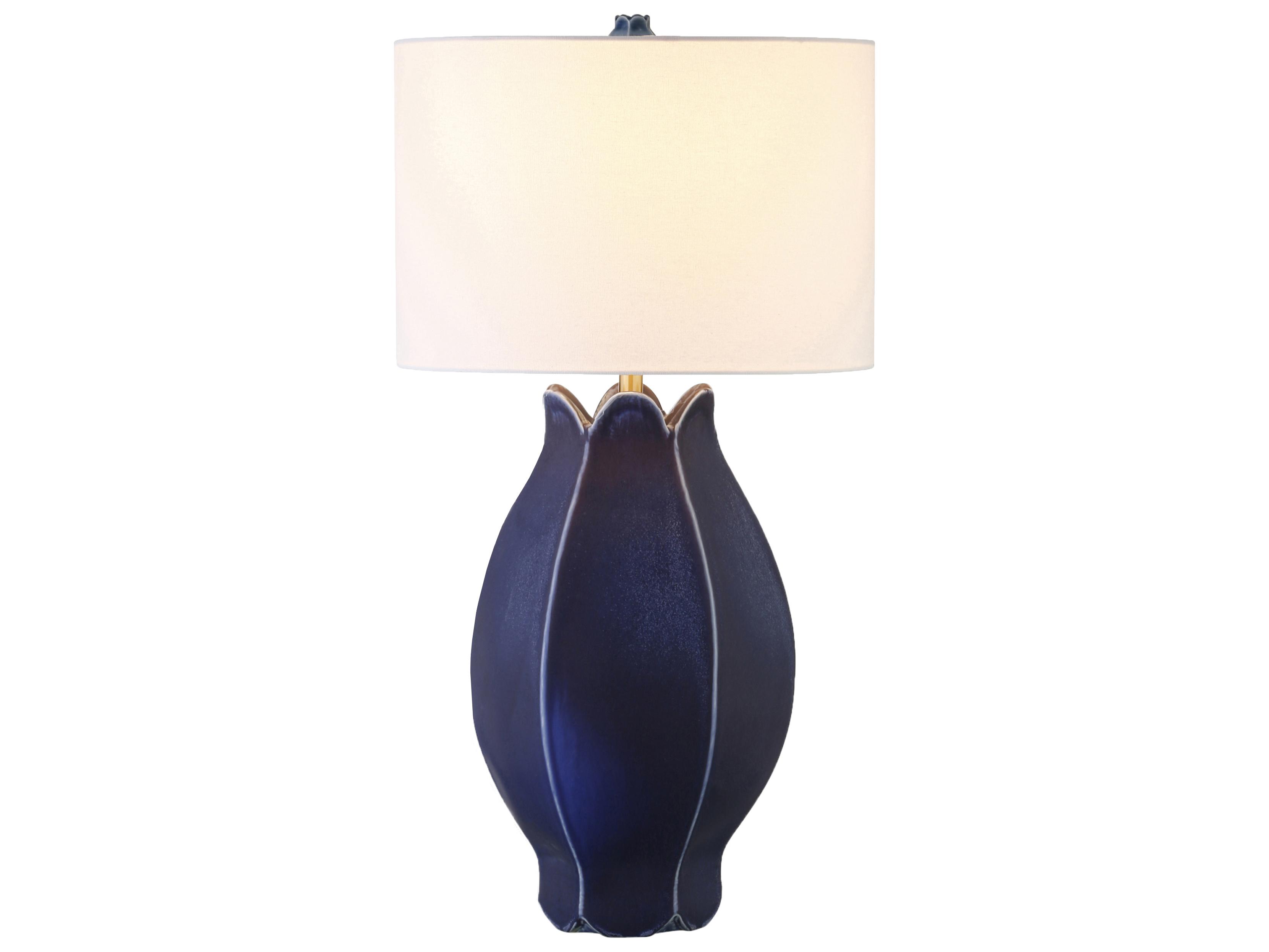 Worlds Away Blue Buffet Lamp