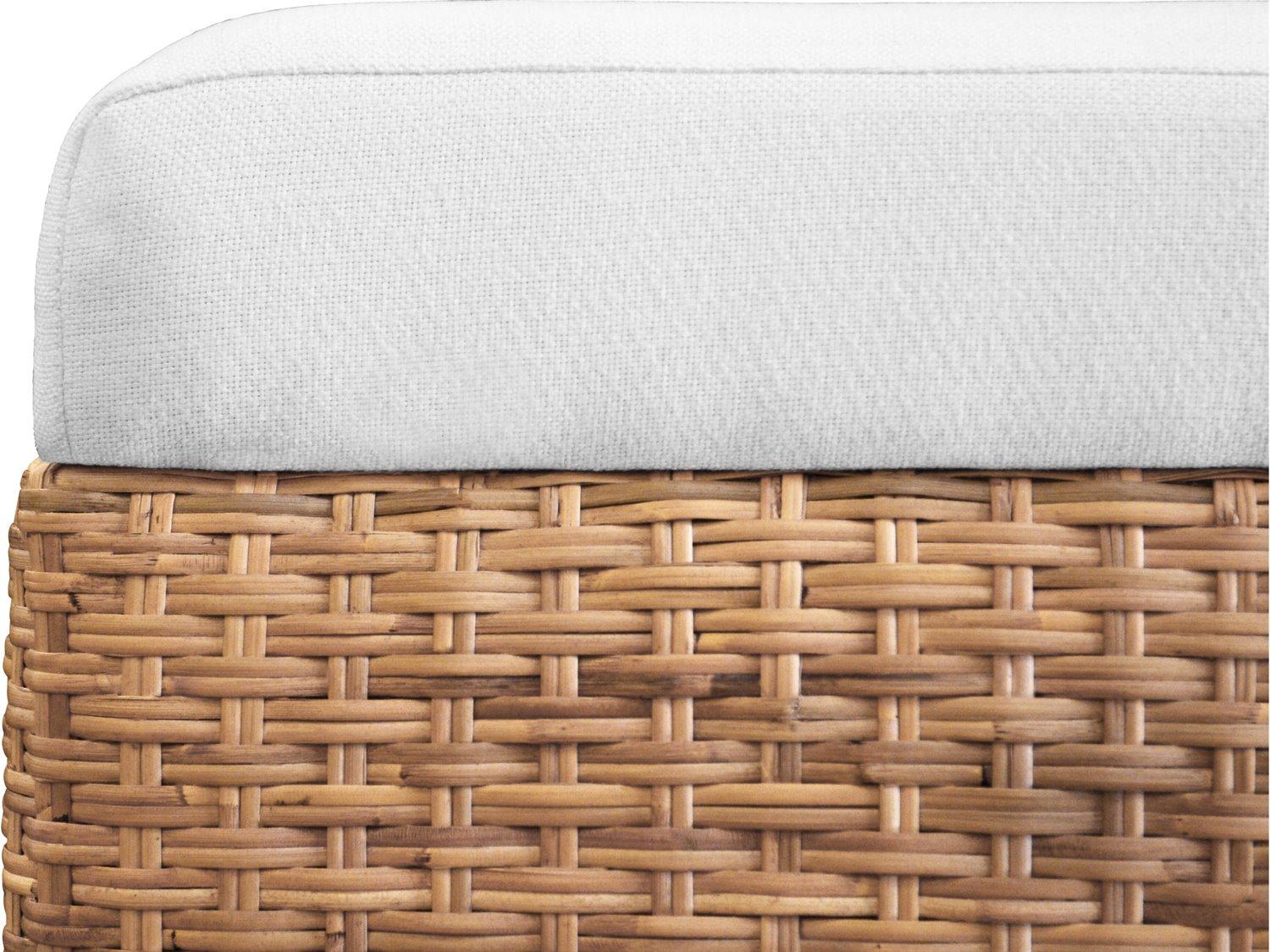 World Away Woven Water Hyacinth Bench