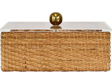 Worlds Away Meryl Brown Storage Bin Large