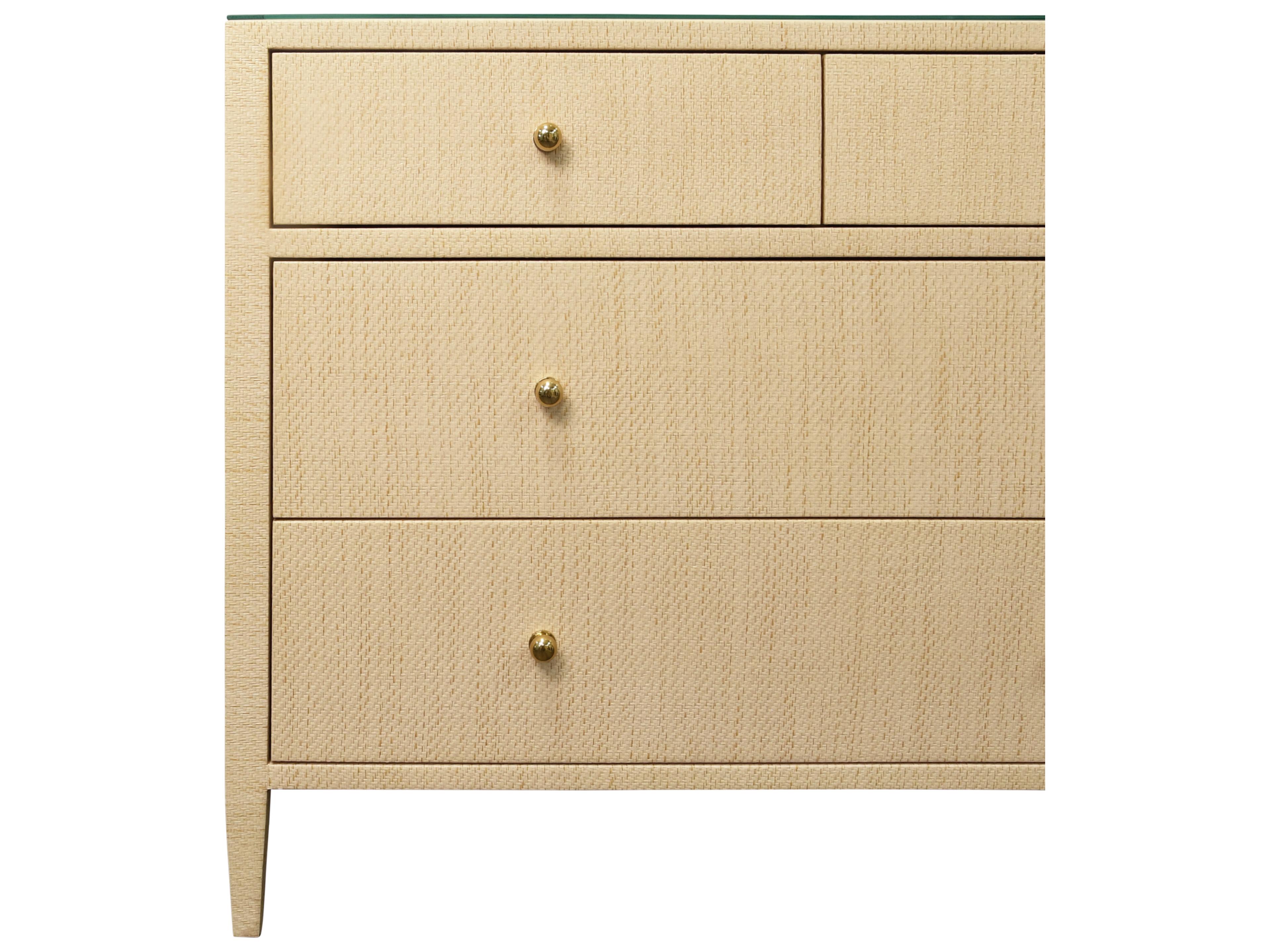 Worlds Away 4-Drawers Brown Dresser