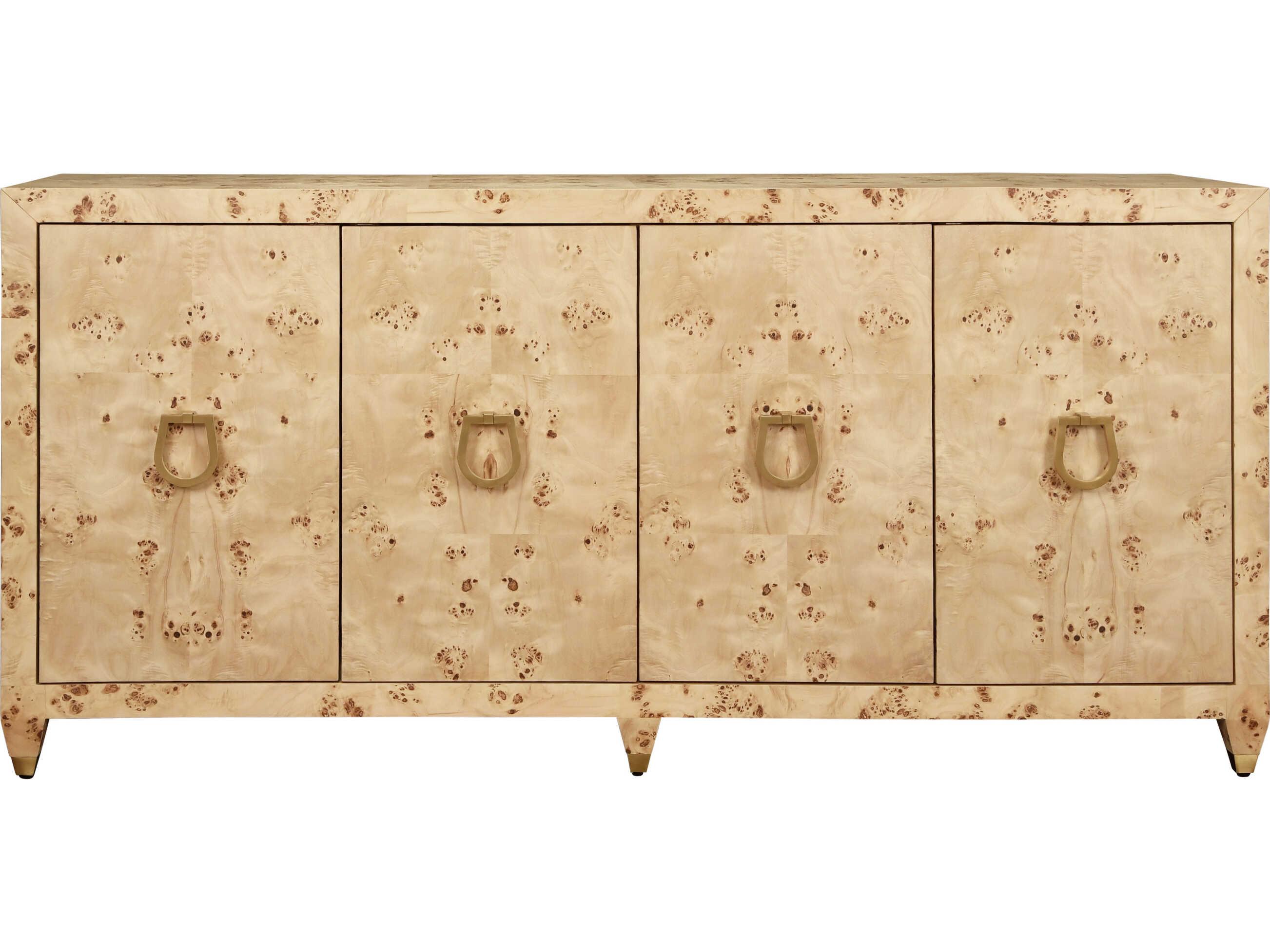 Worlds Away 72" Mulligan Burlwood Brown Sideboard