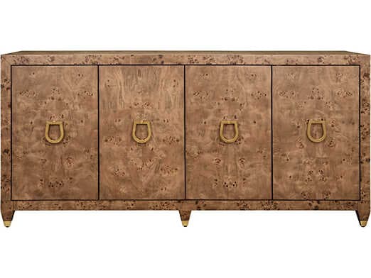Worlds Away 72" Mulligan Solid Wood Brown Sideboard