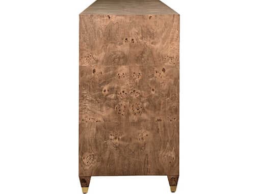 Worlds Away 72" Mulligan Solid Wood Brown Sideboard